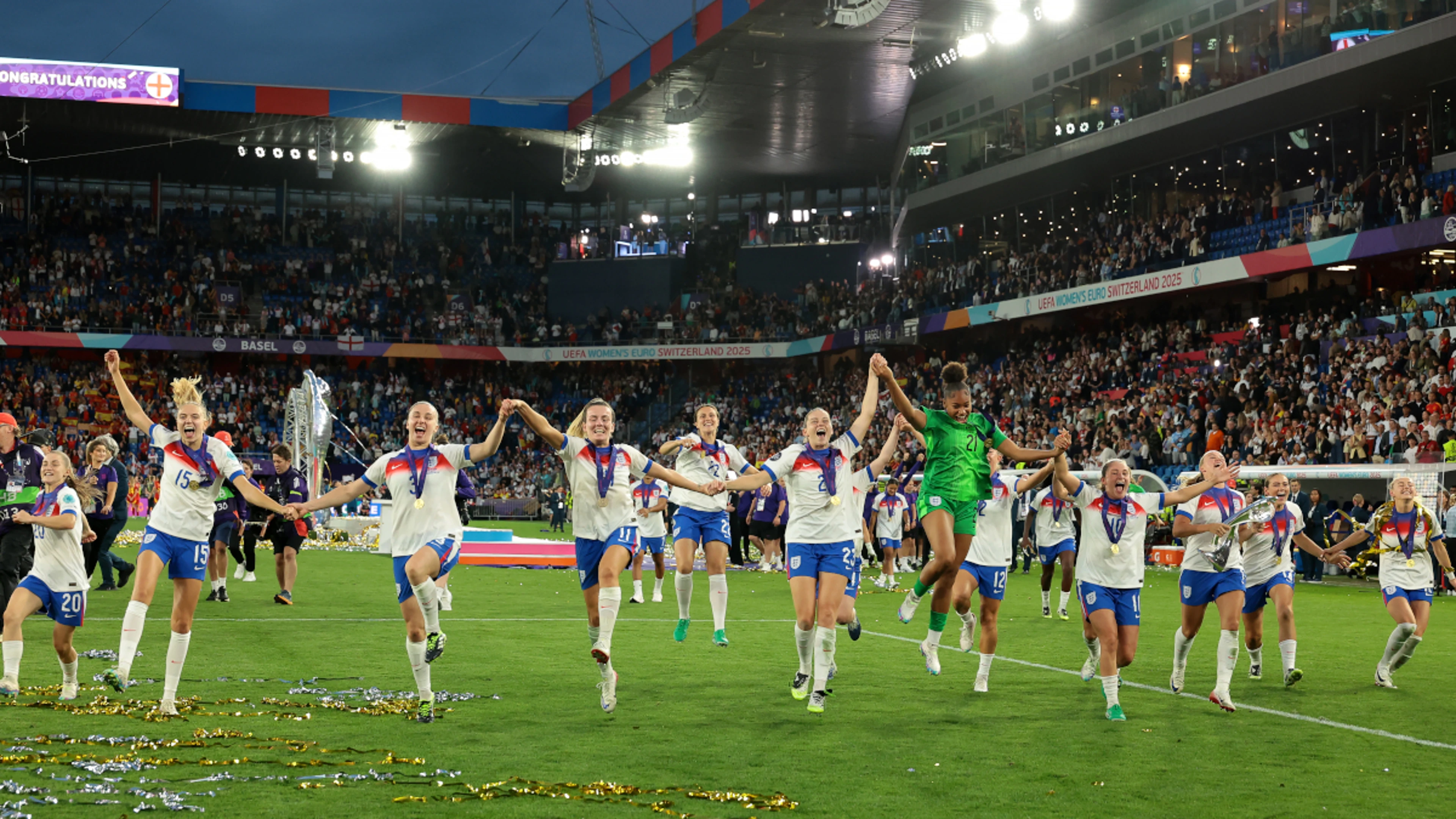 England's Lionesses head home to party after Euro glory