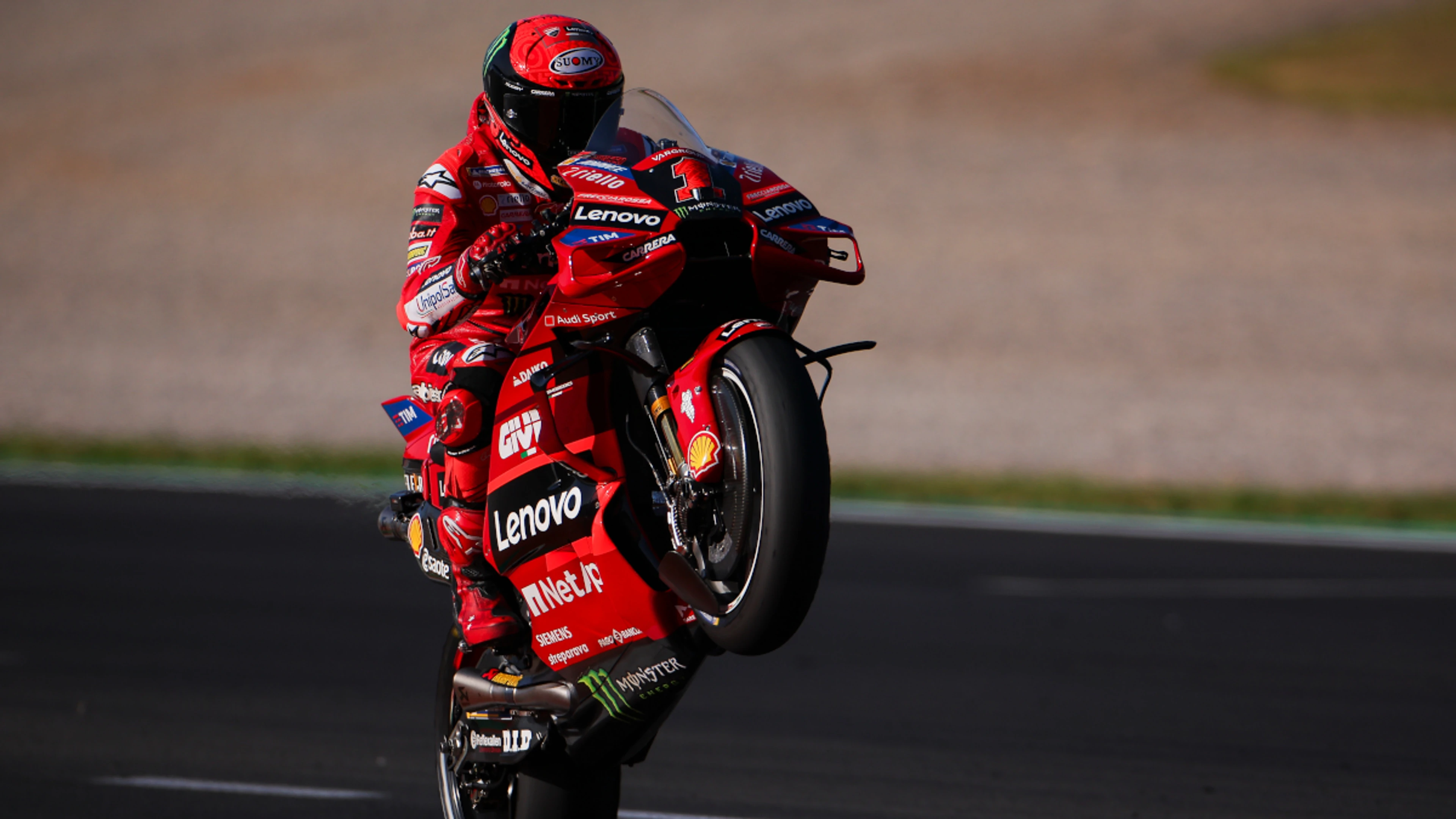 Bagnaia retains MotoGP title in style as Martin crashes