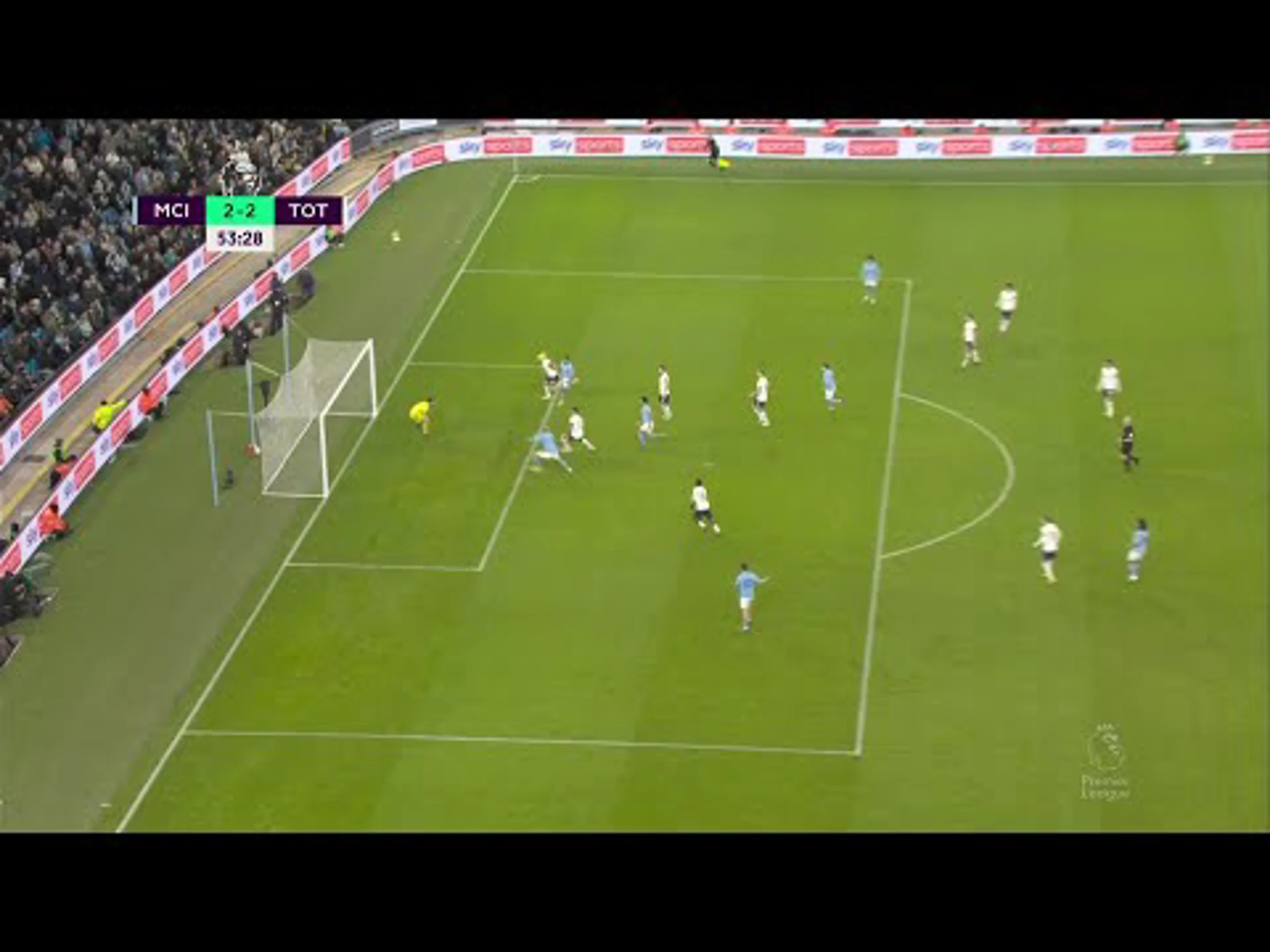 Erling Haaland with a Goal vs. Tottenham Hotspur