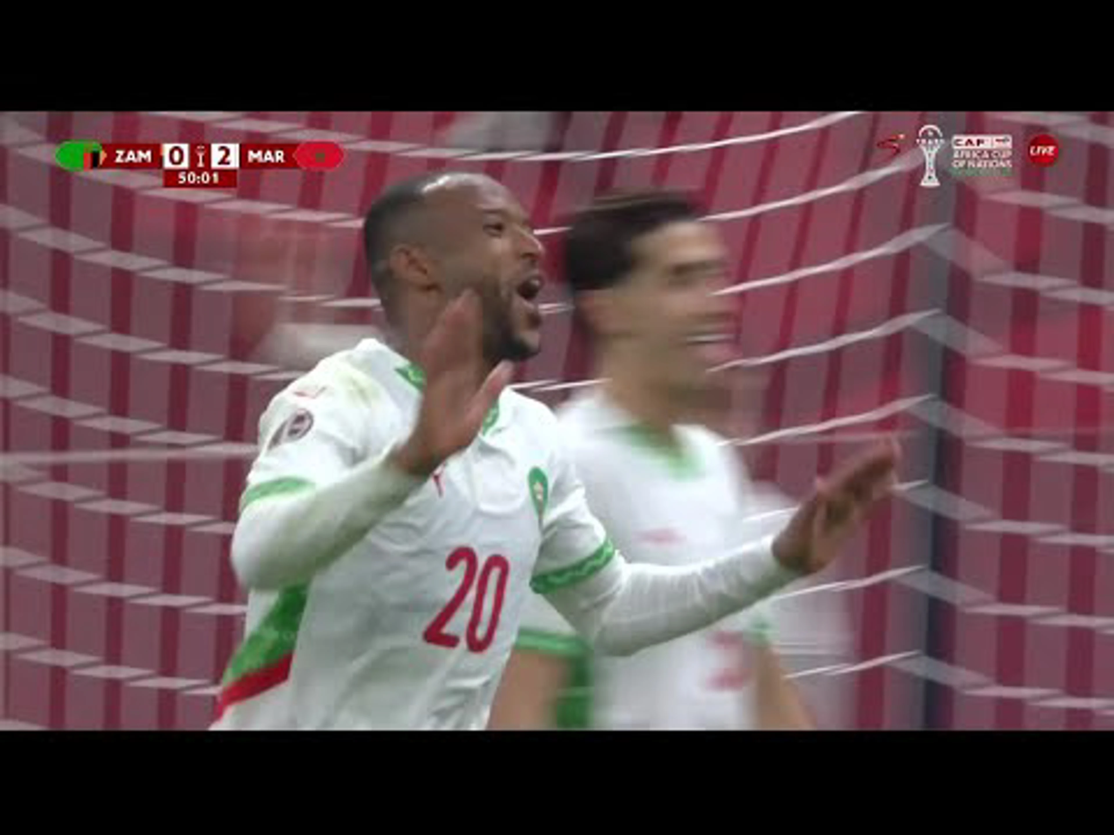 Ayoub El Kaabi with a Spectacular Short Goal vs. Zambia