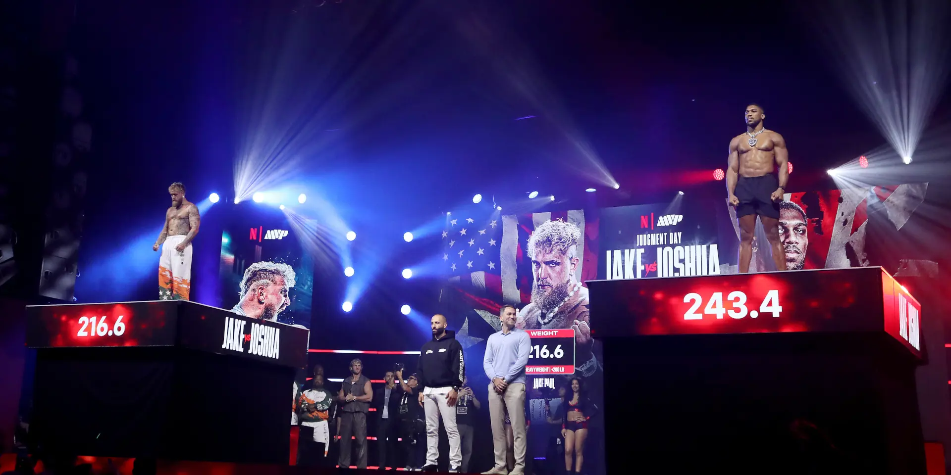 Joshua takes huge weight advantage into Paul fight