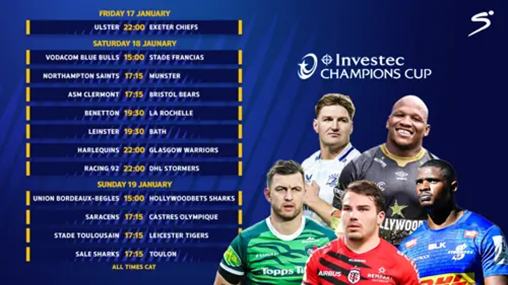 CHAMPIONS CUP PREVIEW Bulls odd one out in thrilling finale SuperSport