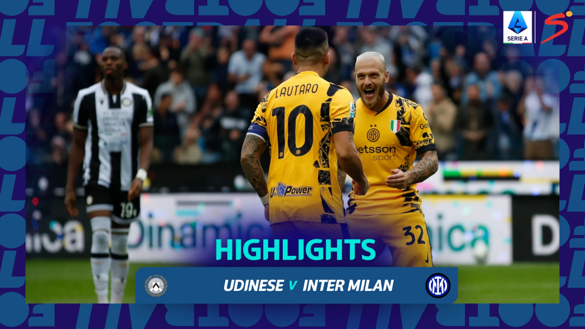 Udinese v Inter Italian | Match Highlights | Serie A Matchday 6