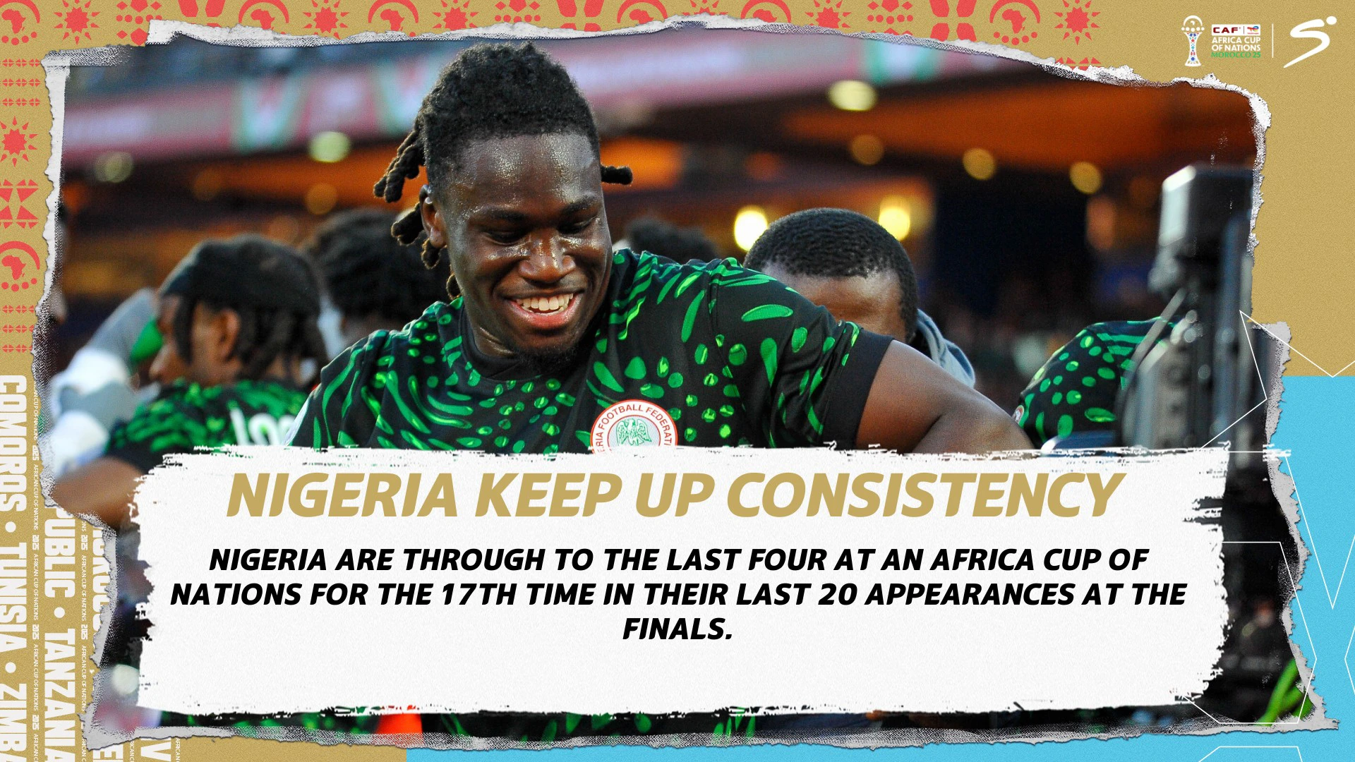 Nigeria keep up consistent Afcon record