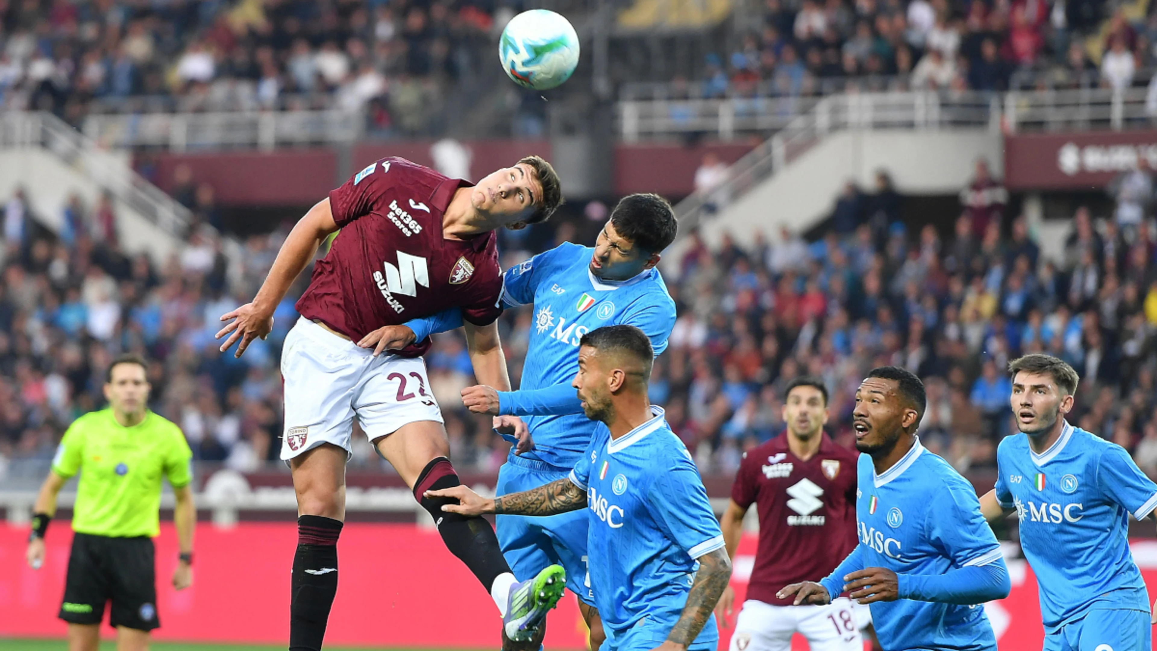 Napoli fall at Torino without injured McTominay and Hojlund