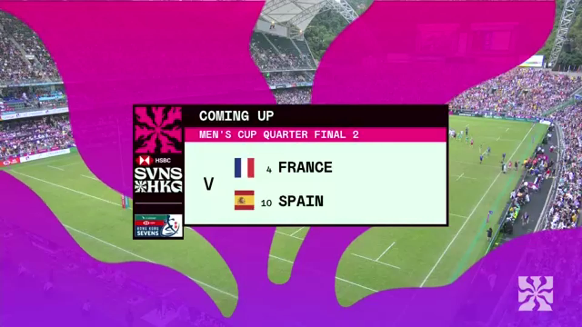 France v Spain | Highlights | QF2 | World Rugby HSBC Sevens Series Hong Kong