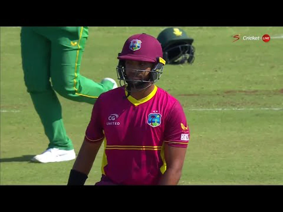 Pooran – WICKET | South Africa v West Indies | 2nd ODI