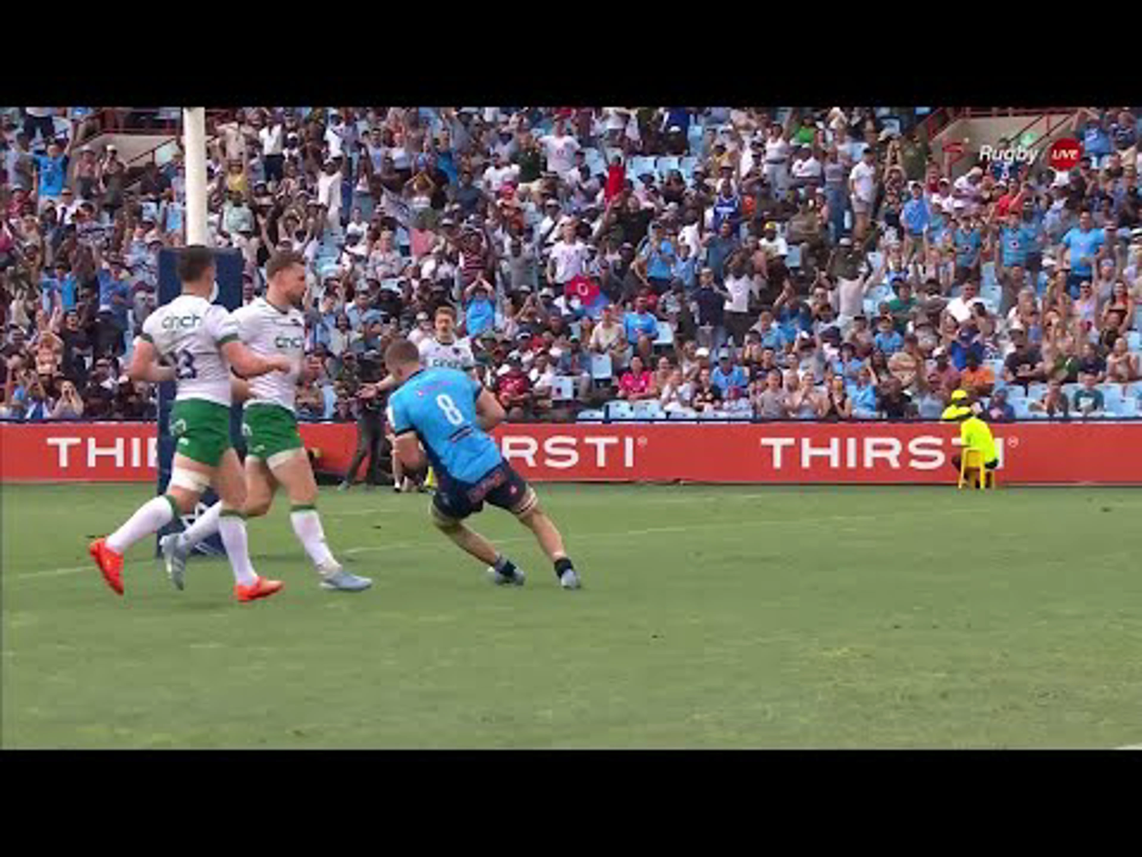 Cameron Hanekom With a Try vs. Northampton Saints