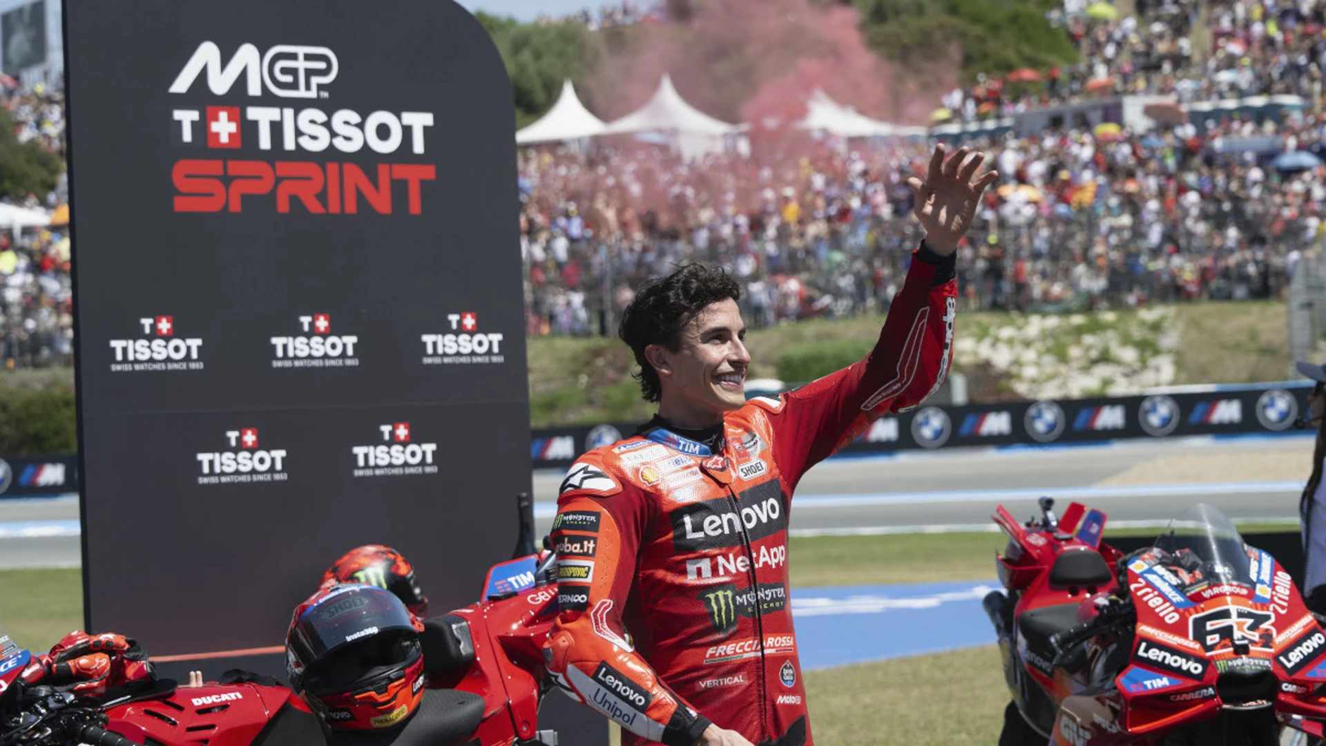 SIX IN A ROW: Marc Marquez remains unbeaten in sprints