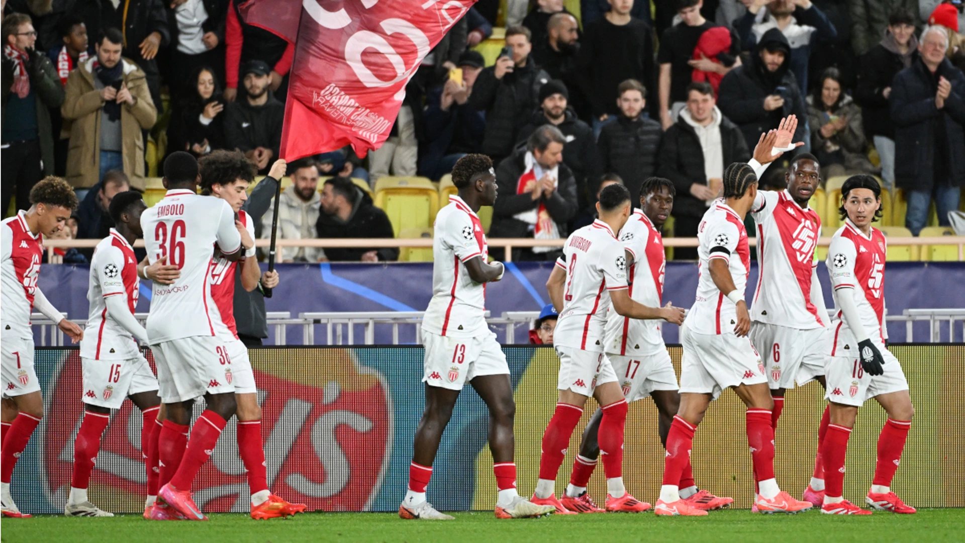 Monaco down Villa to boost Champions League qualification hopes