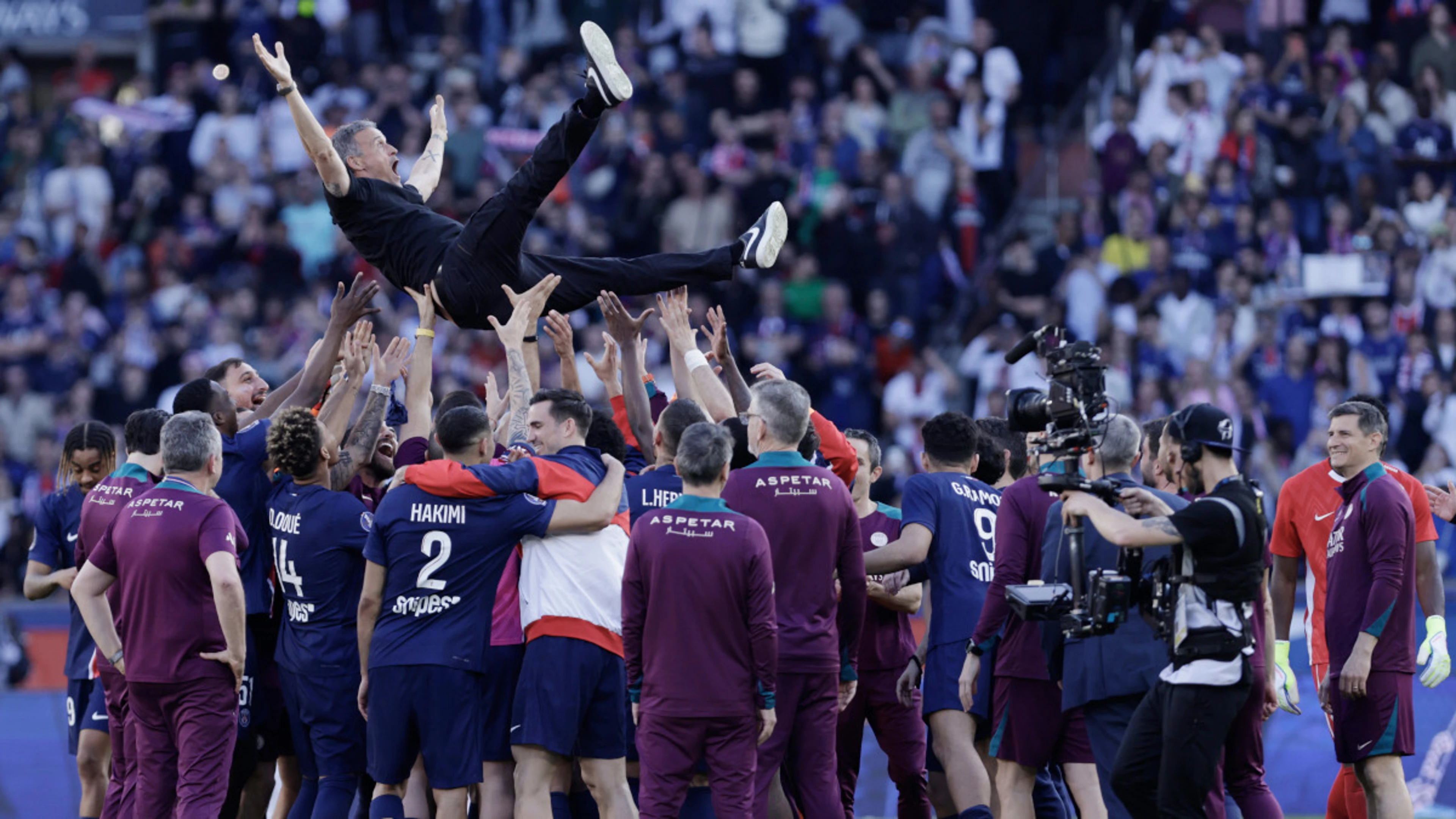 PSG win 13th French title ahead of Aston Villa Champions League clash