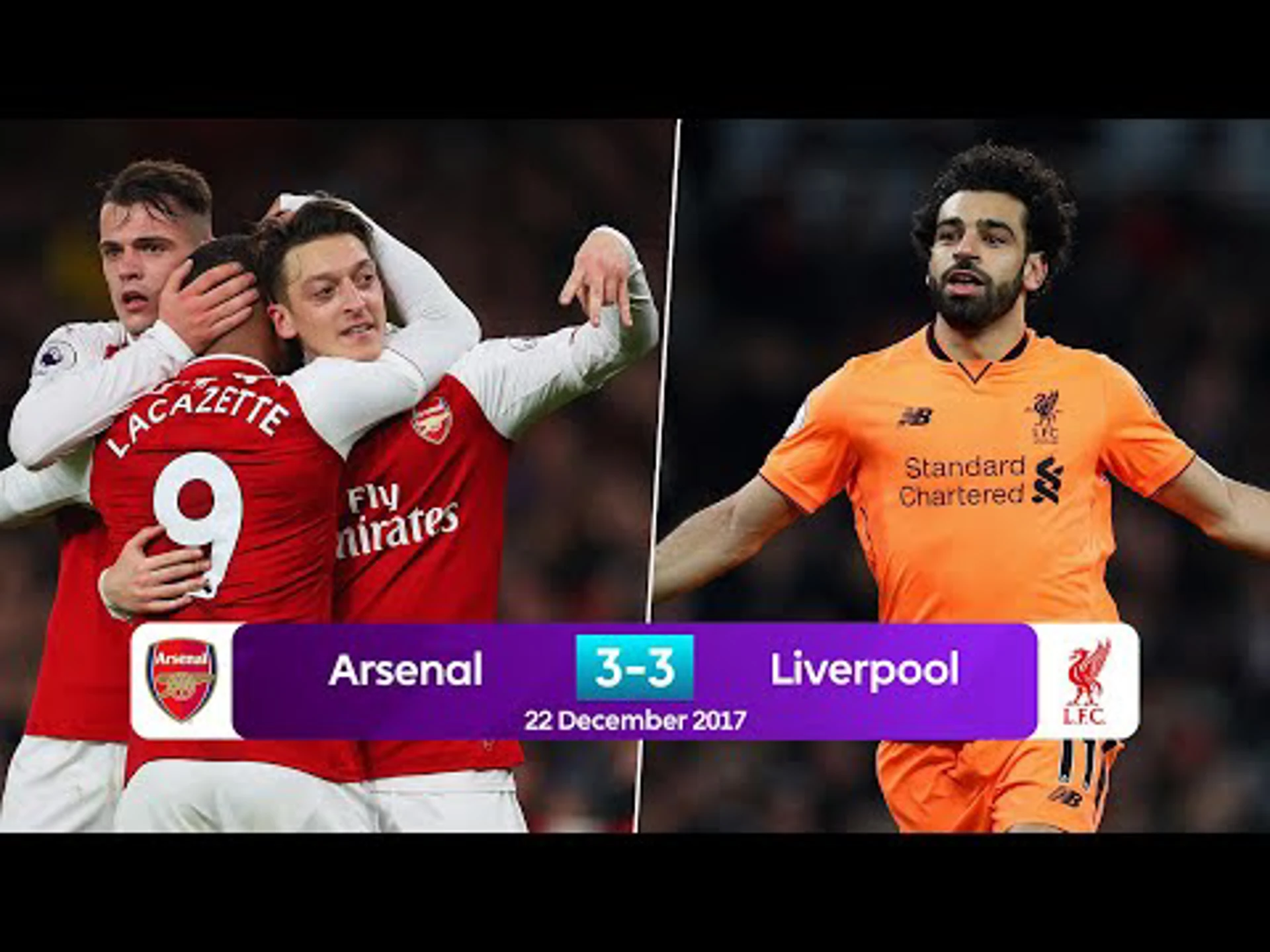 Thriller | Arsenal 3-3 Liverpool in the 2017/18 season | Premier League