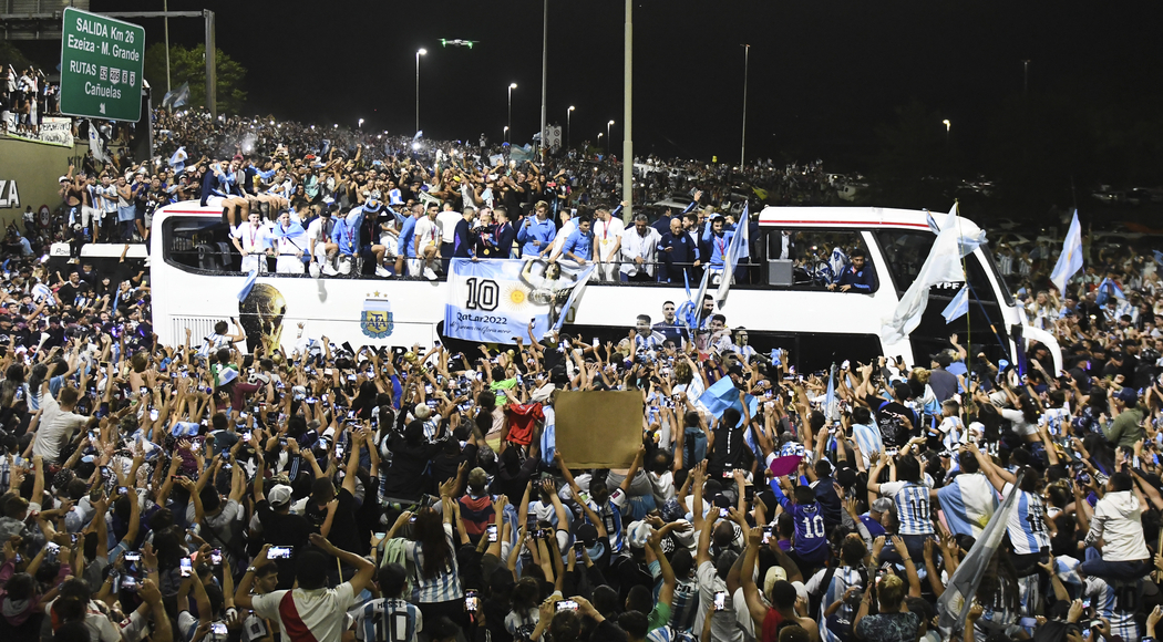 Argentines dance, cry and cheer as World Cup winners return