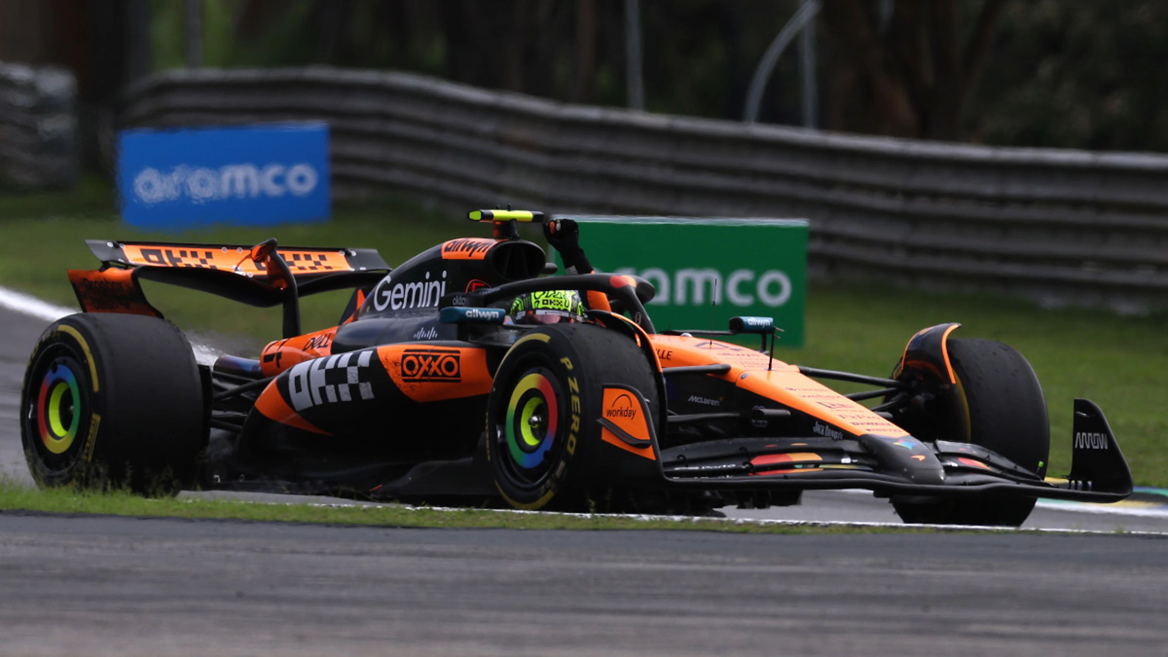Norris extends title lead in Sao Paulo, Verstappen third from pit-lane