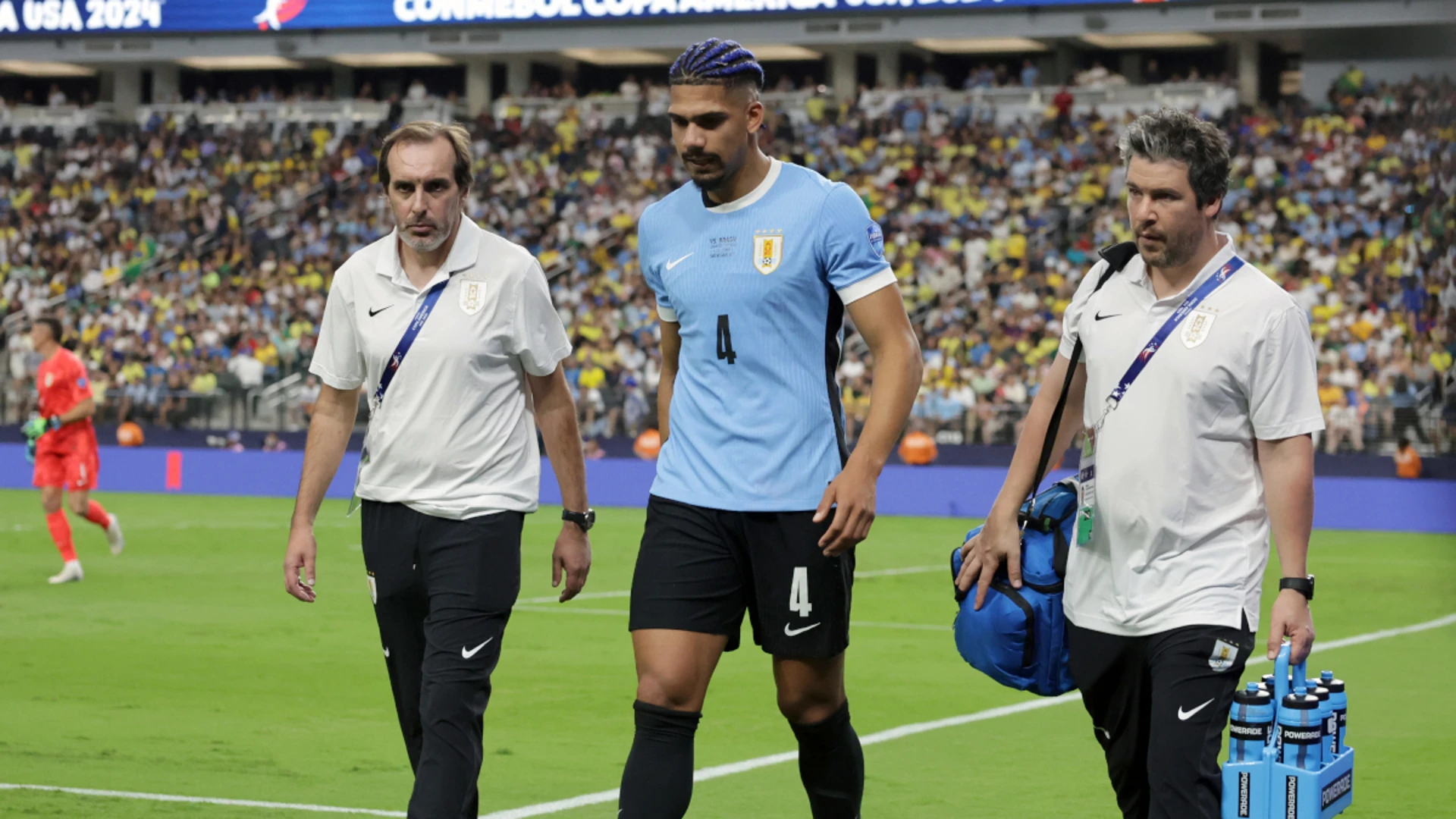 Uruguay defender Araujo to miss rest of Copa America with injury