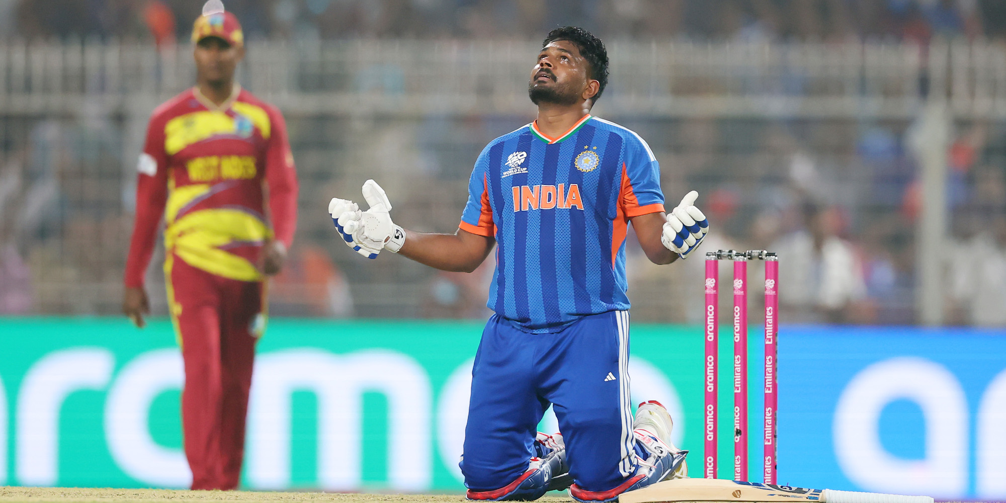 Samson's 97 puts India into T20 World Cup semifinal against England