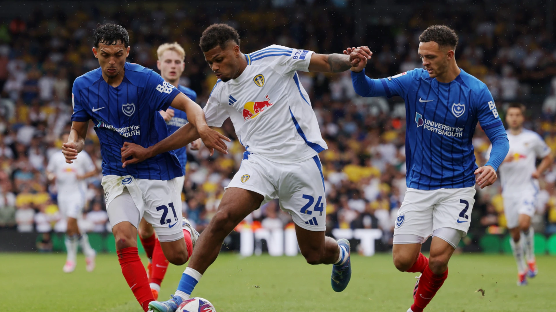 Championship favourites Leeds in thrilling draw with Portsmouth