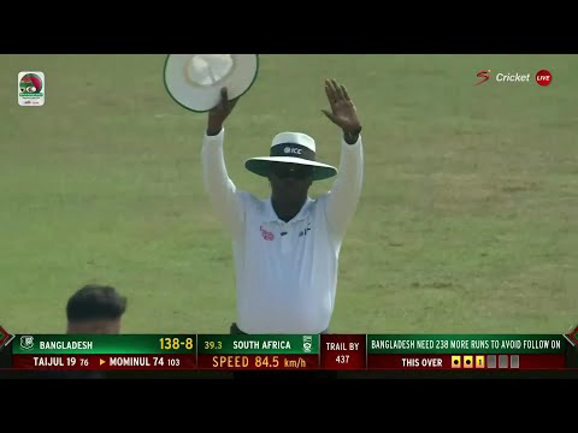 Bangladesh v South Africa | 2nd Test | 3rd day | Mominul Haque 76