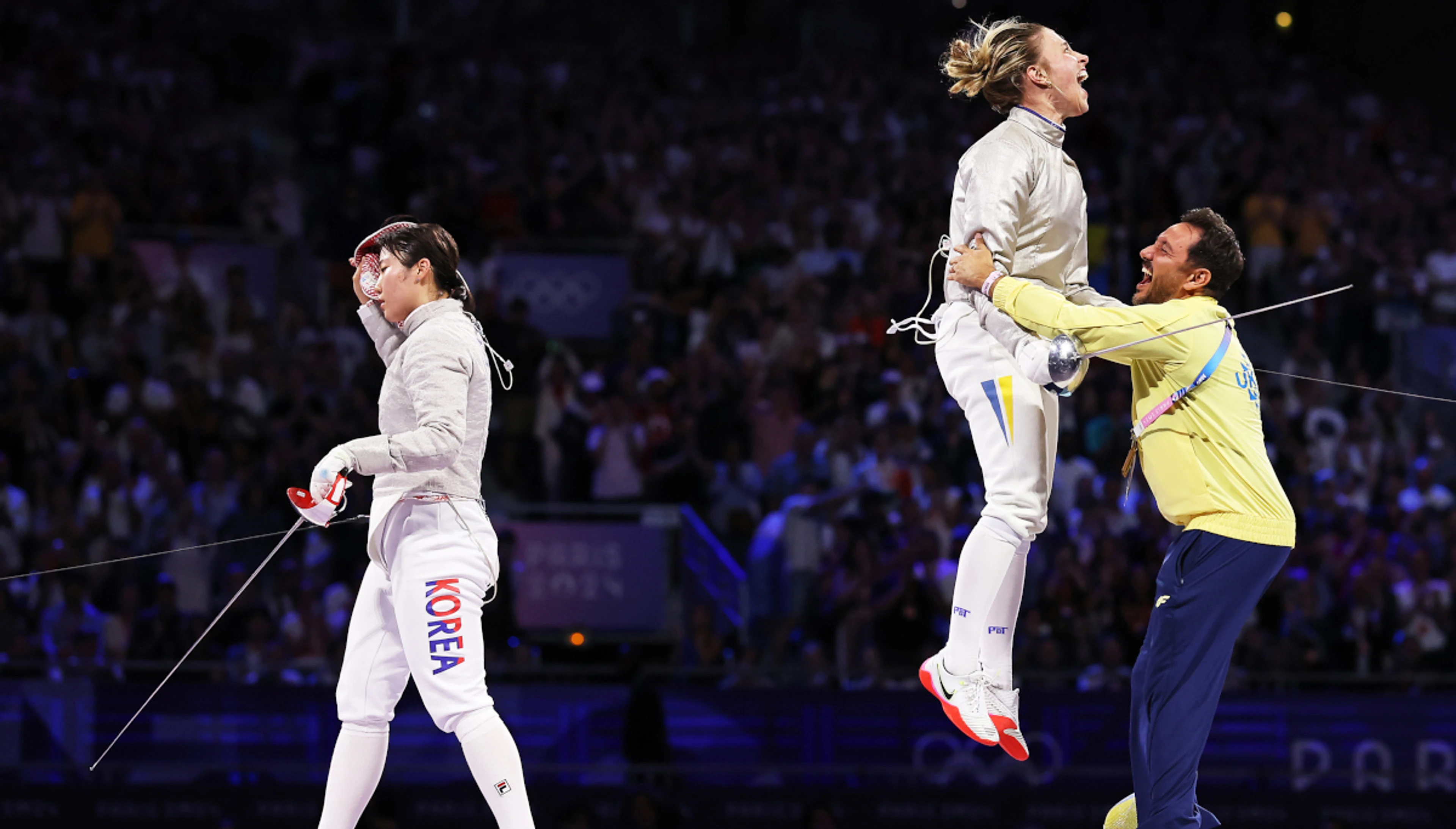 Ukraine fencers win country's first gold of Paris Olympics