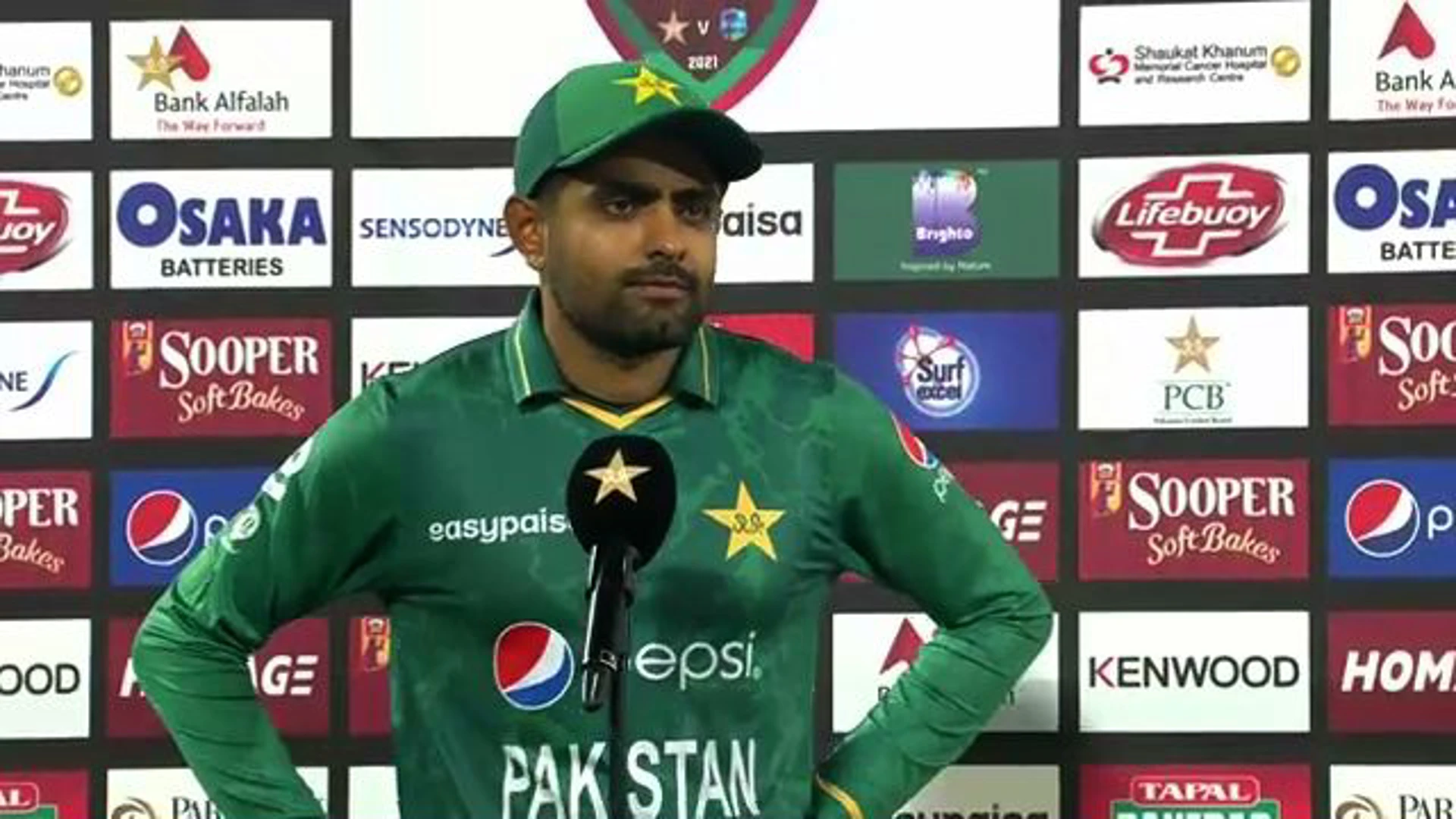 Pakistan v West Indies 1st T20 | Post-match interview with Babar Azam
