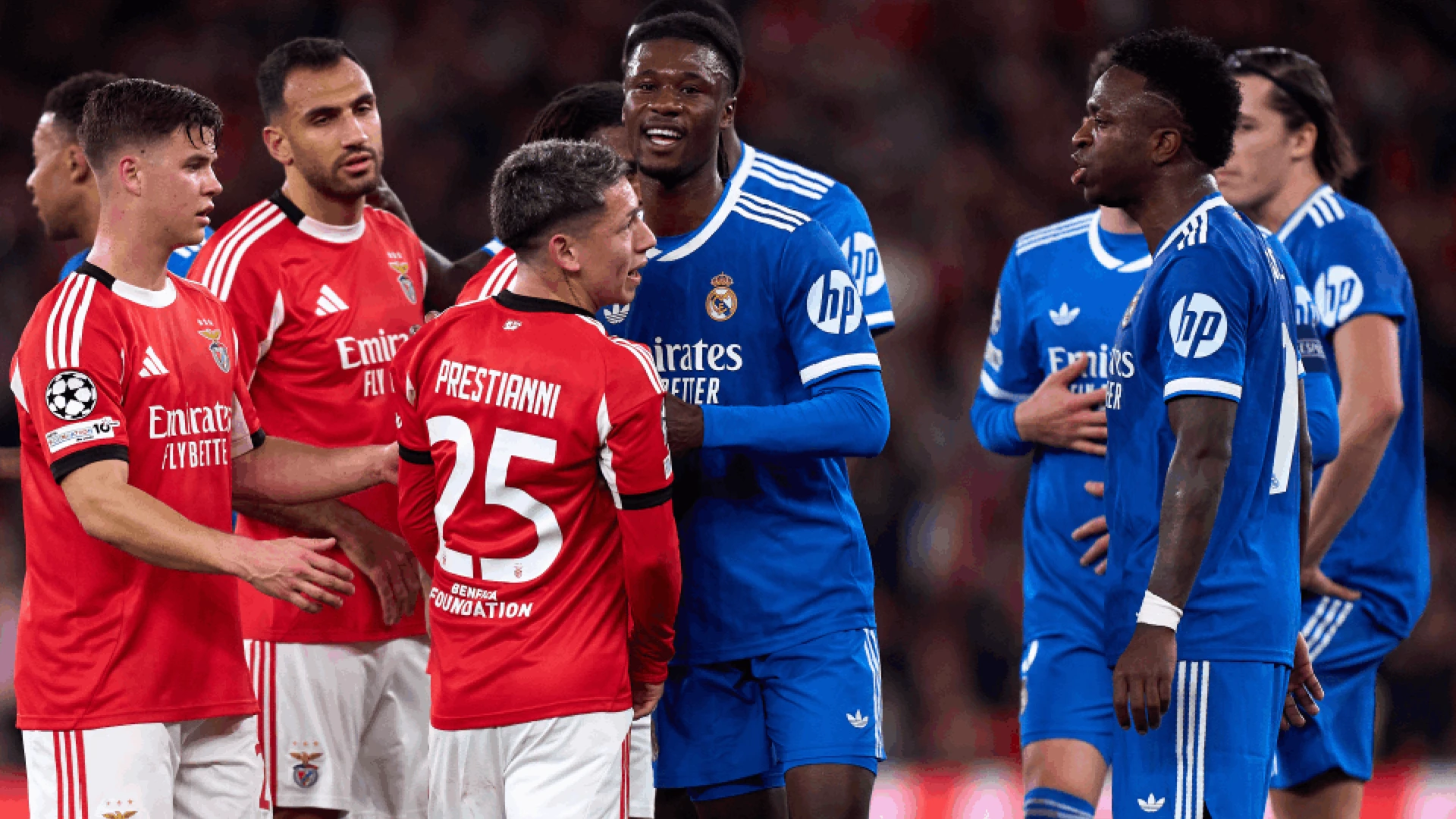 Prestianni alleged racist slur at Vinicius