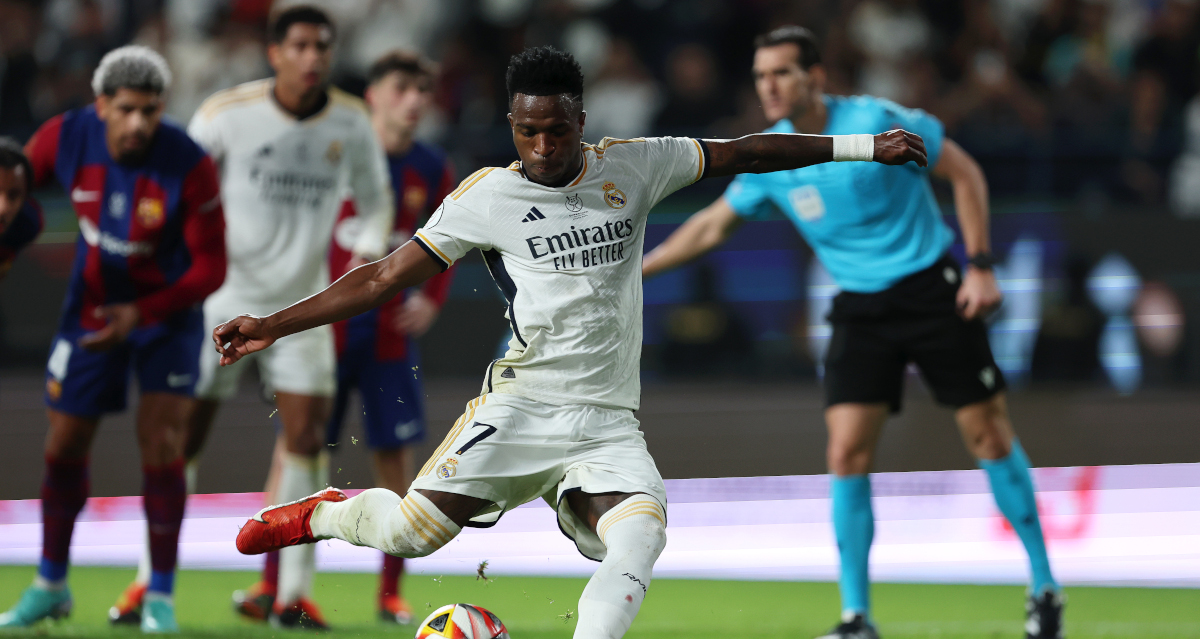 Vinicius Hat-trick As Real Madrid Thrash Barcelona To Win Spanish Super ...