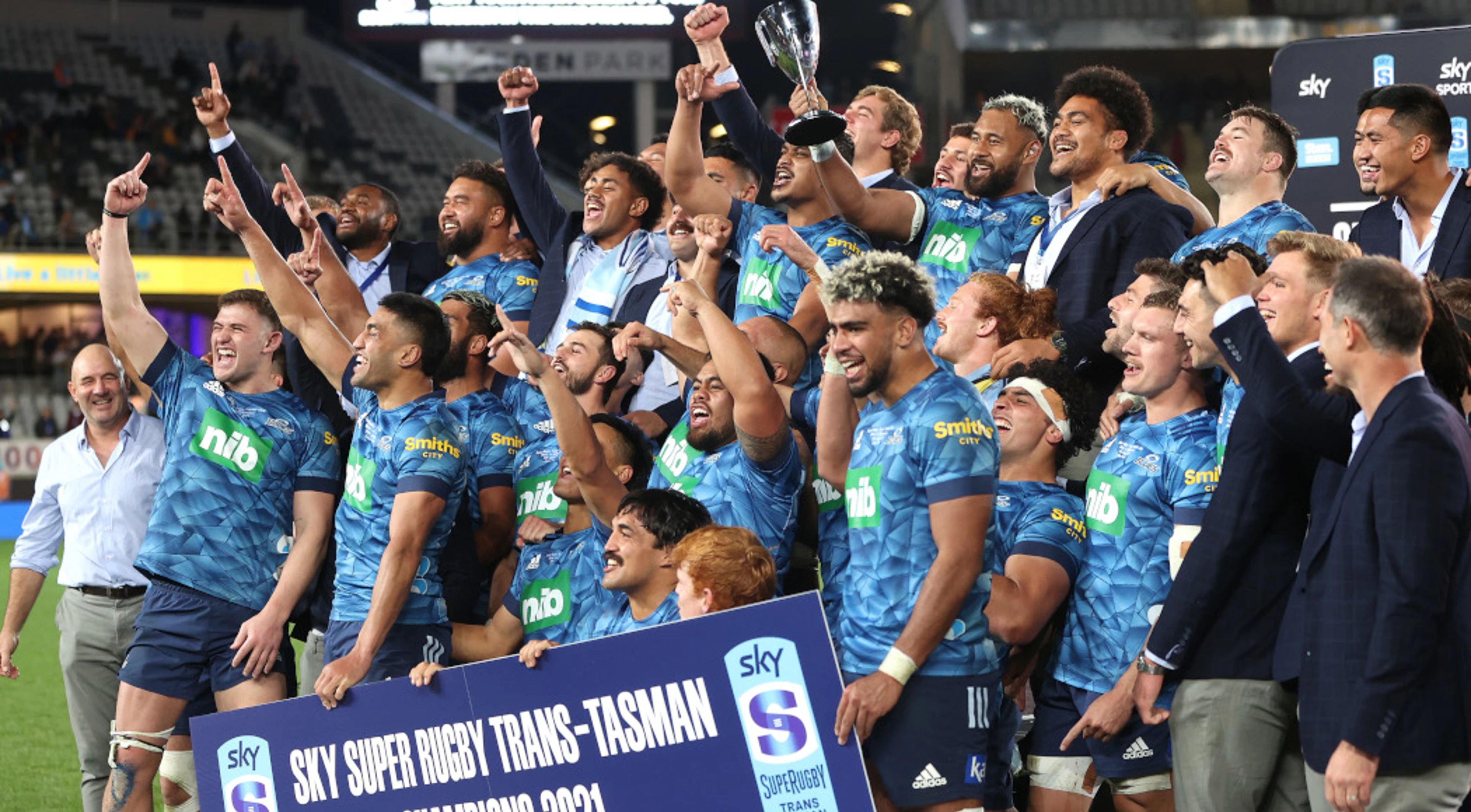 Late burst ends Blues' 18-year Super title drought