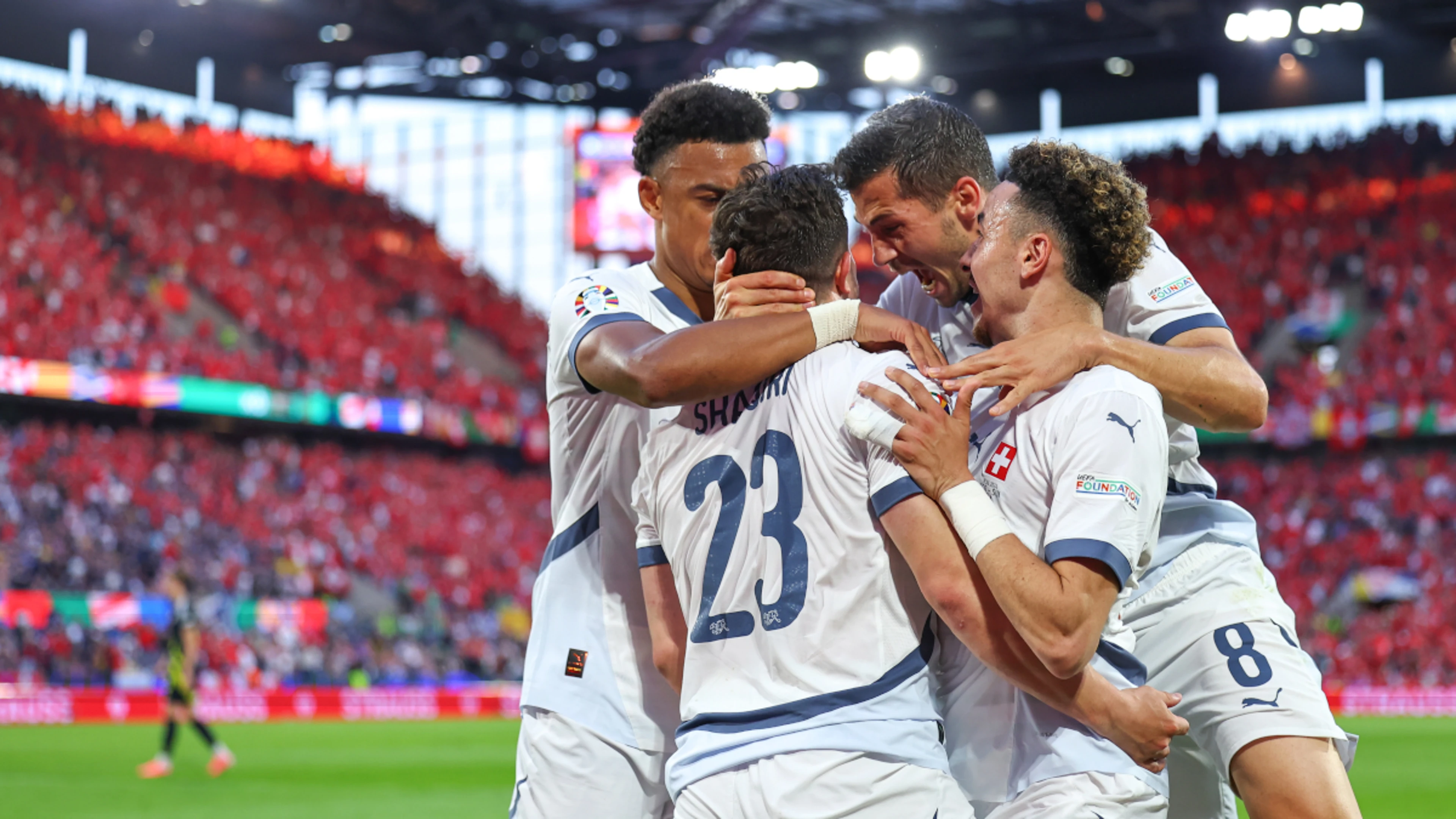 Shaqiri stunner moves Swiss to verge of Euro last 16 after Scotland draw