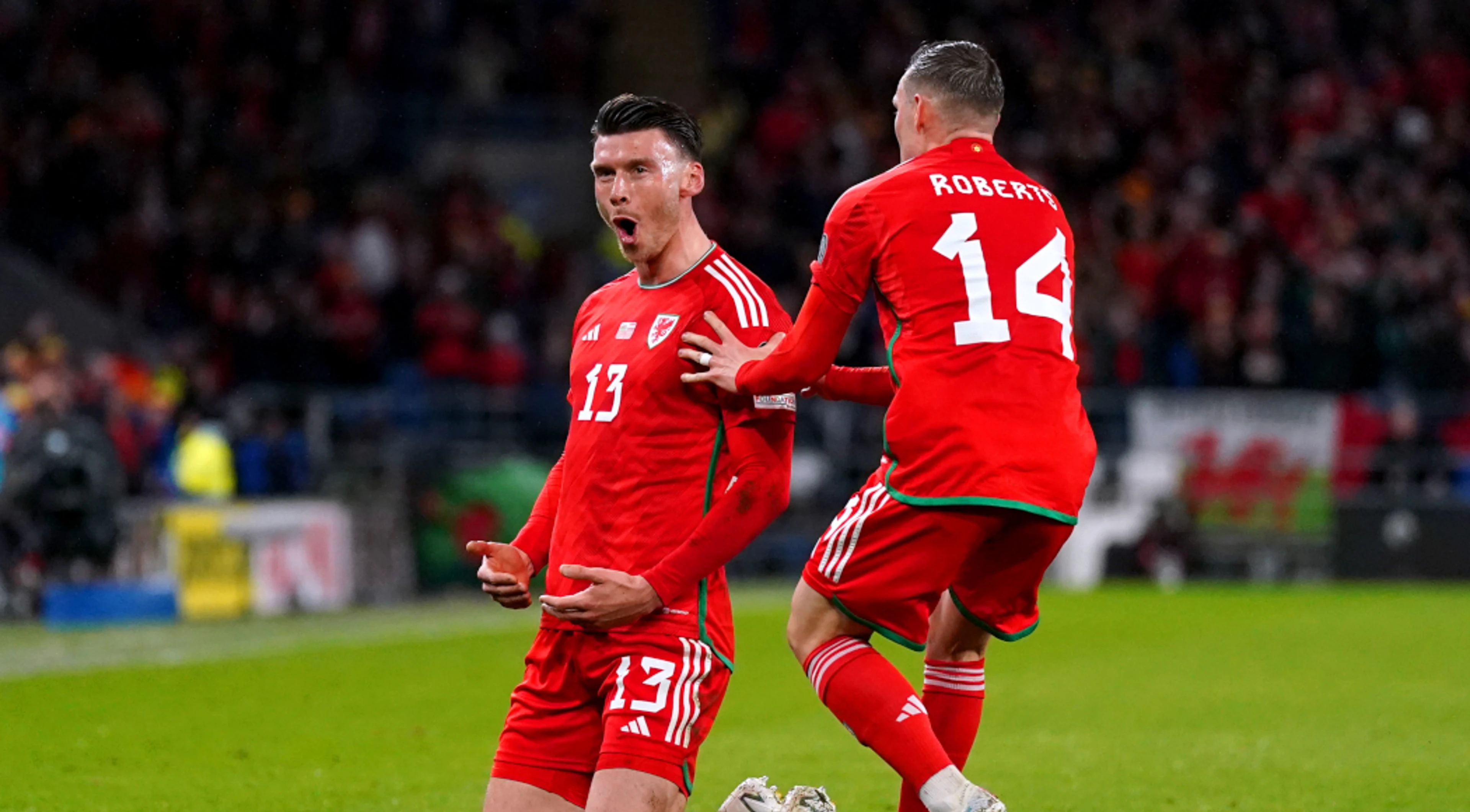 Moore lifts Wales to Euro qualifying win over Latvia