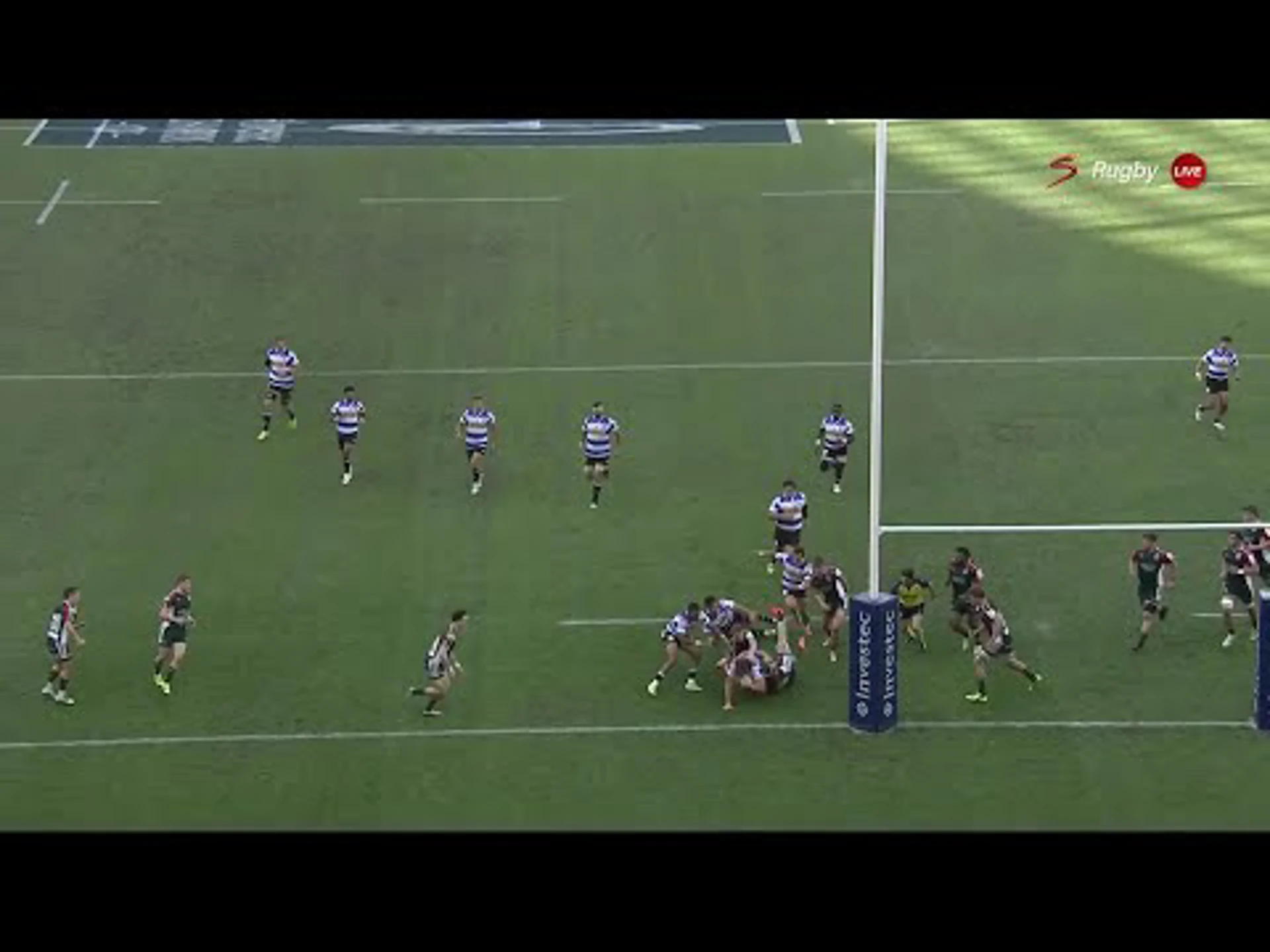 Evan Roos With a Try vs. Leicester Tigers