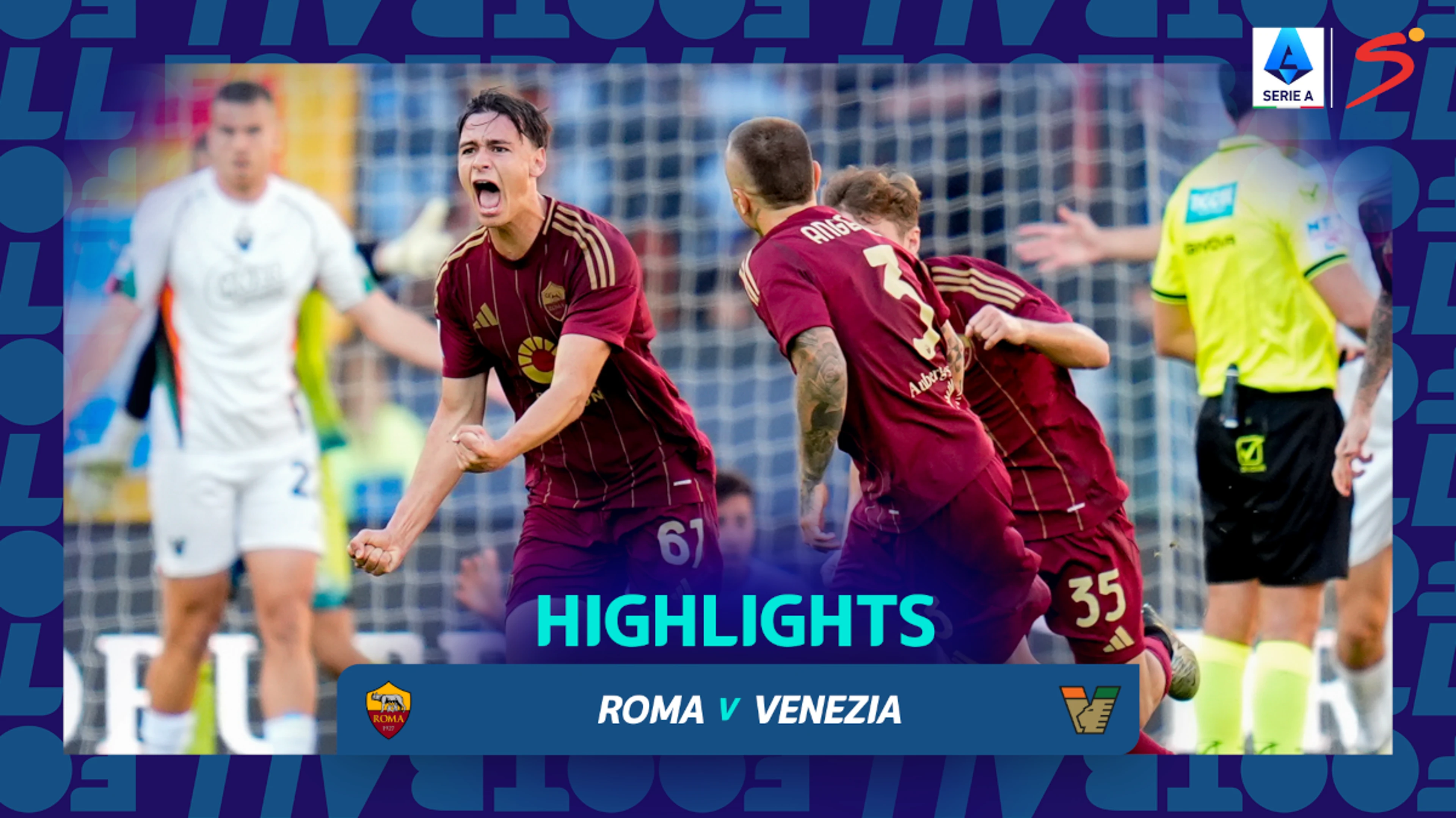 Roma v Venezia | Match Highlights | Italian Serie A Matchday 6