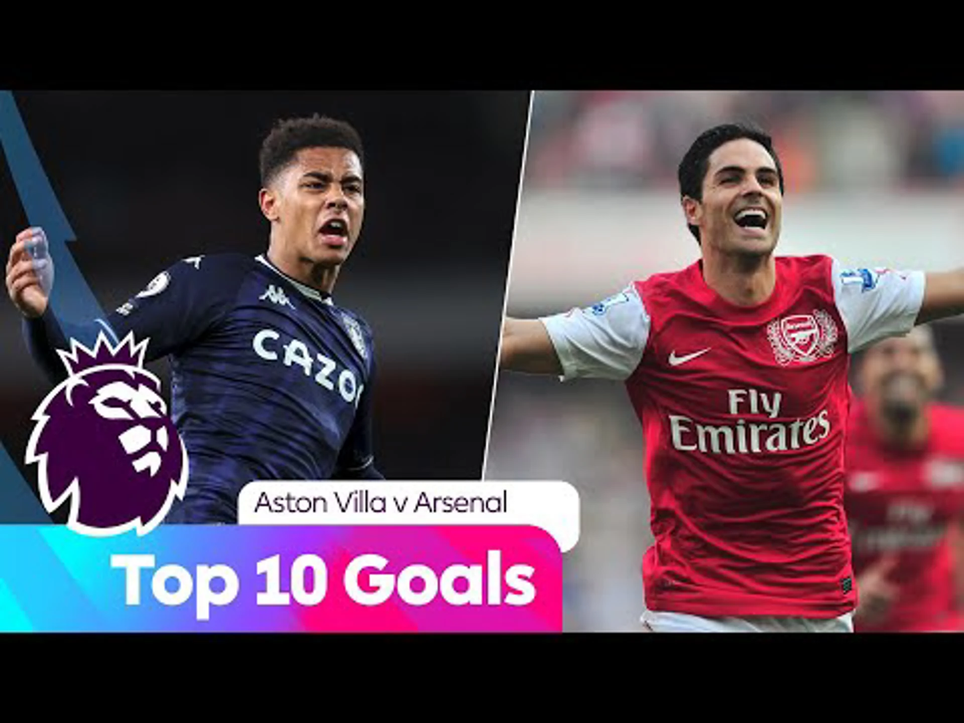 Top Ten Goals | Arsenal v Aston Villa | Premier League