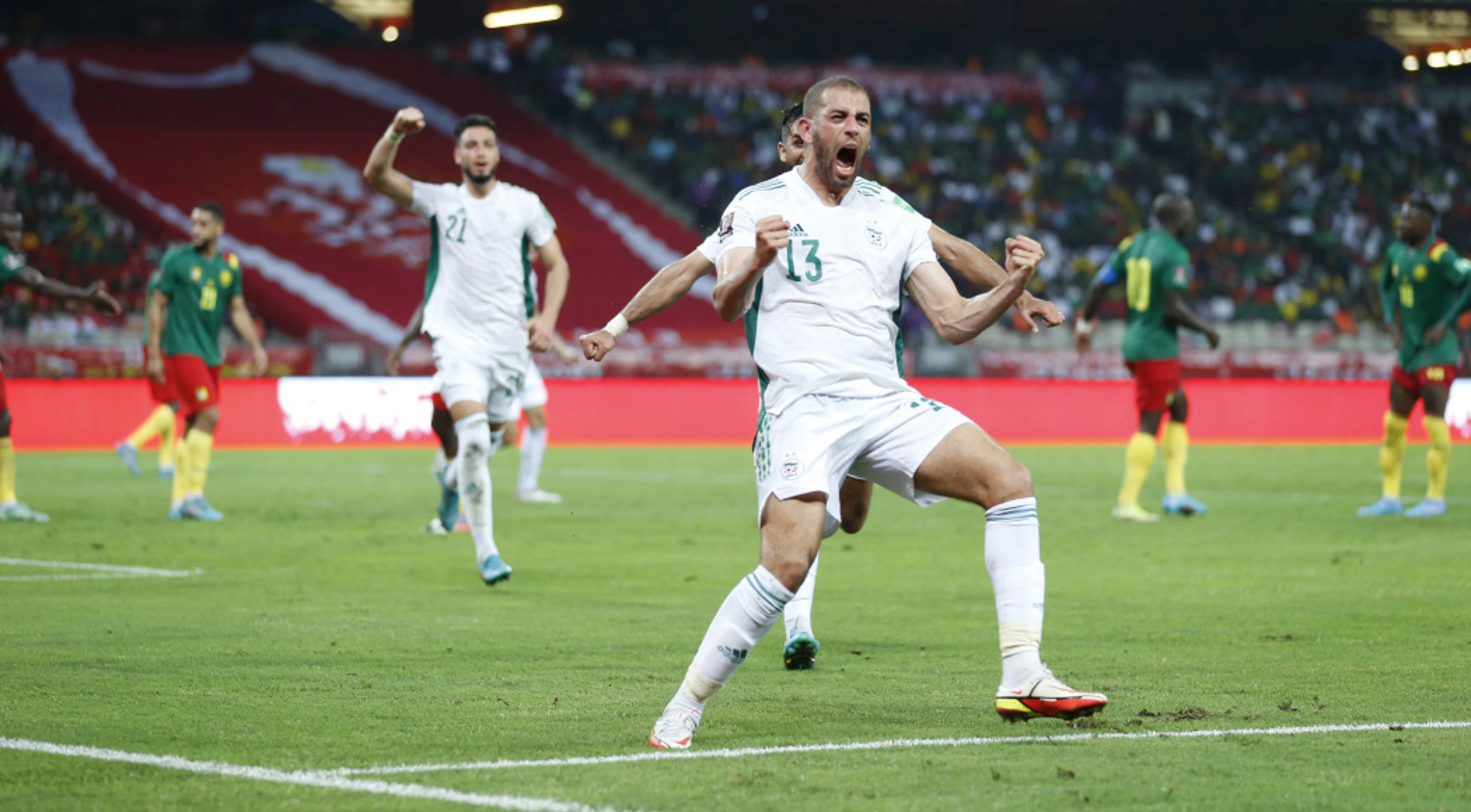 Slimani secures key win for Algeria away to Cameroon