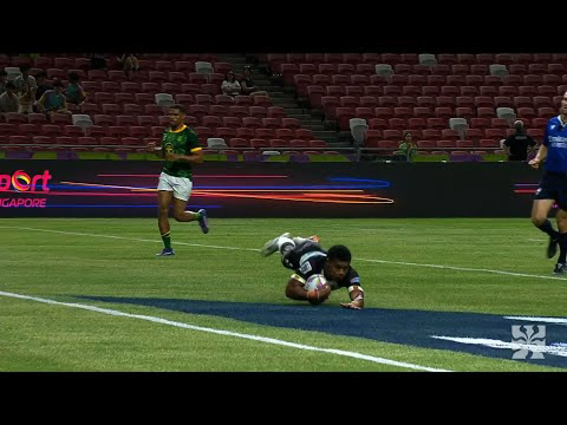 South Africa v Fiji | Match Highlights | World Rugby HSBC Sevens Series Singapore