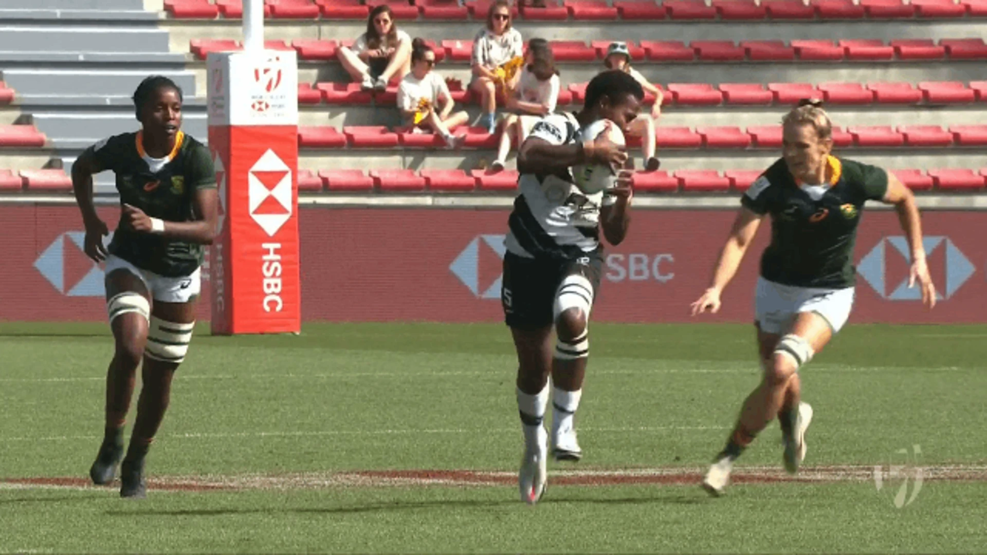 World Rugby HSBC Women's Sevens Series Toulouse | Fiji v South Africa | Highlights