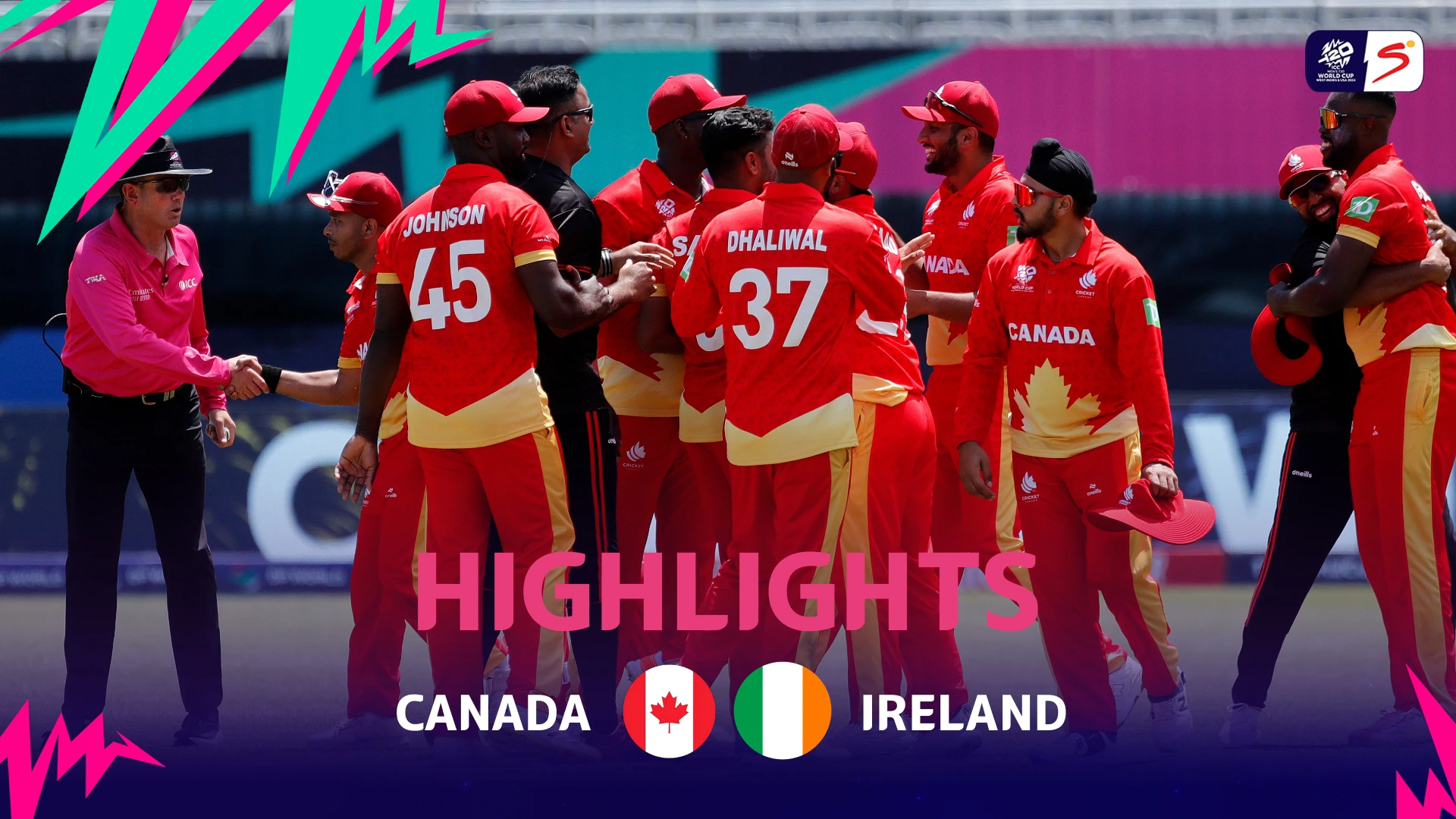 Canada v Ireland | Match Highlights | ICC T20 World Cup | Group A