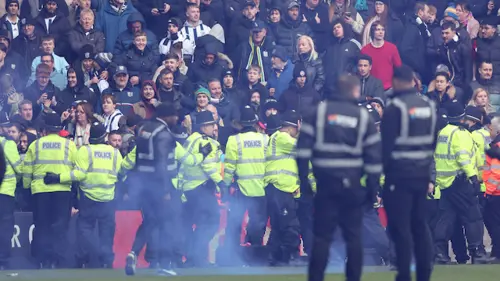 Fans Fighting | West Bromwich Albion v Wolverhampton Wandererss | Fourth Round | FA Cup