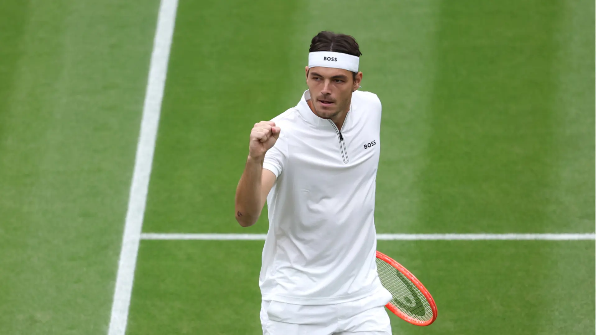 Fritz through to Wimbledon quarterfinals after Thompson retires