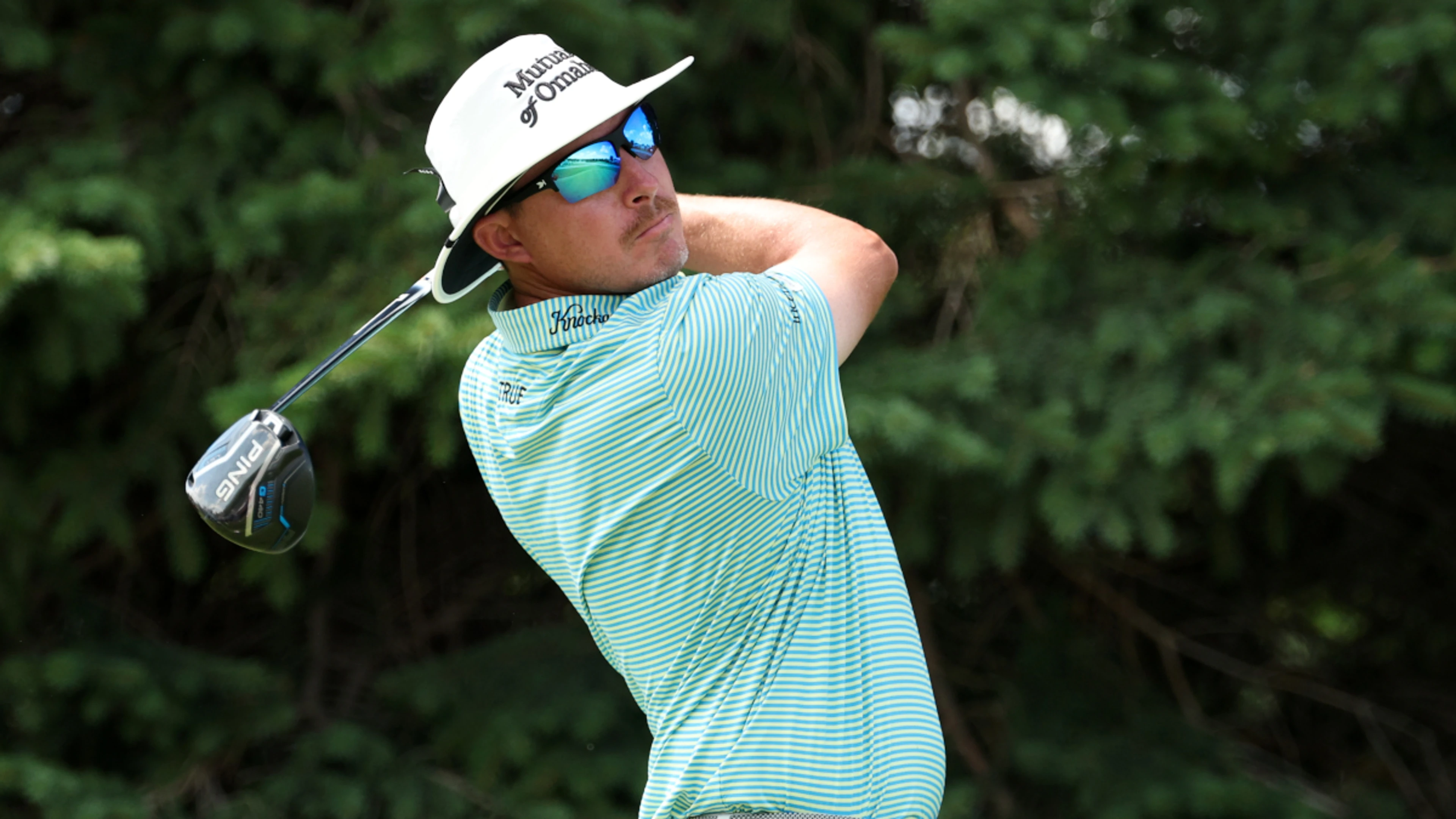 Joel Dahmen fires 61 to take Wyndham Championship lead