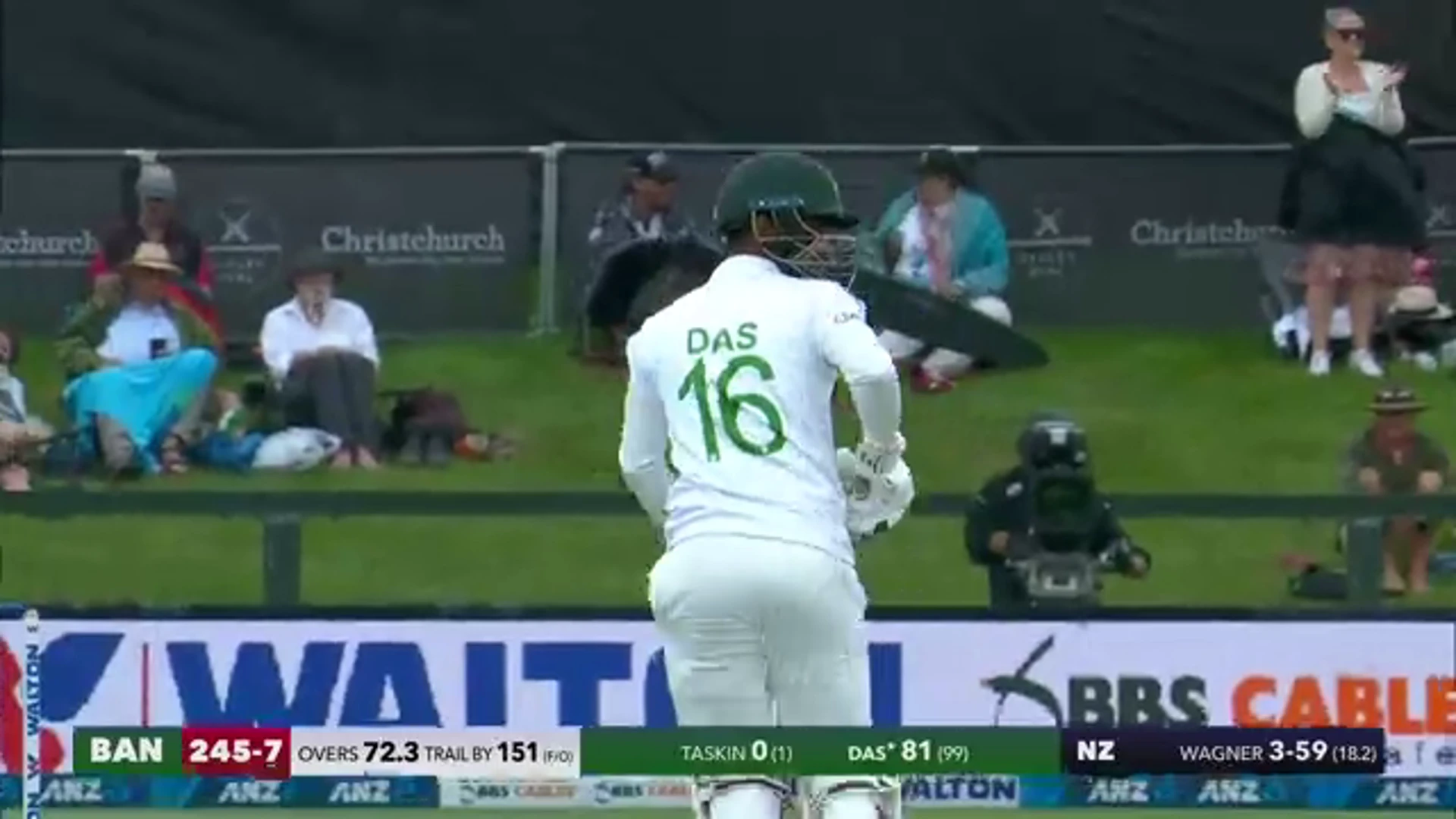New Zealand v Bangladesh | 2nd test | Day 3 | Das 100