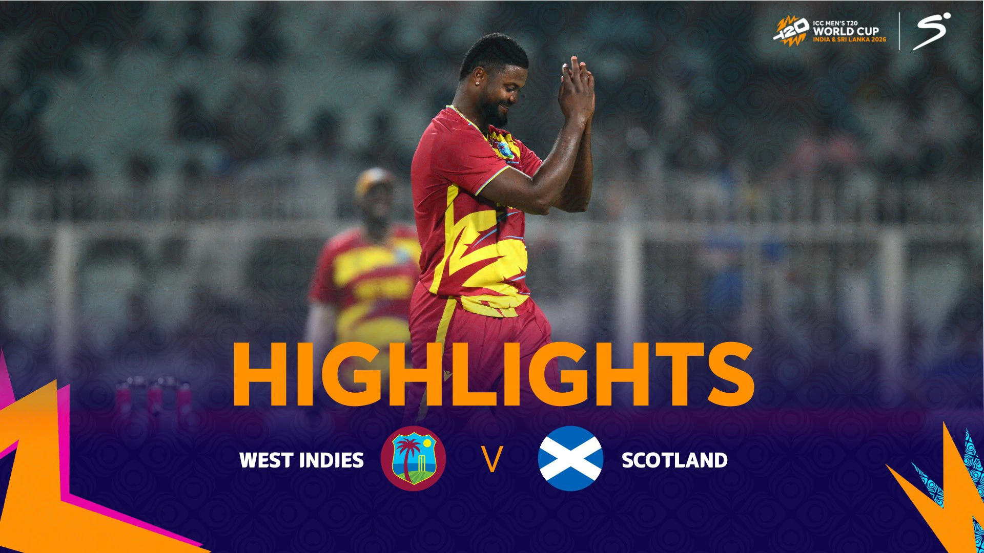 West Indies v Scotland | Match Highlights | ICC T20 World Cup Group C