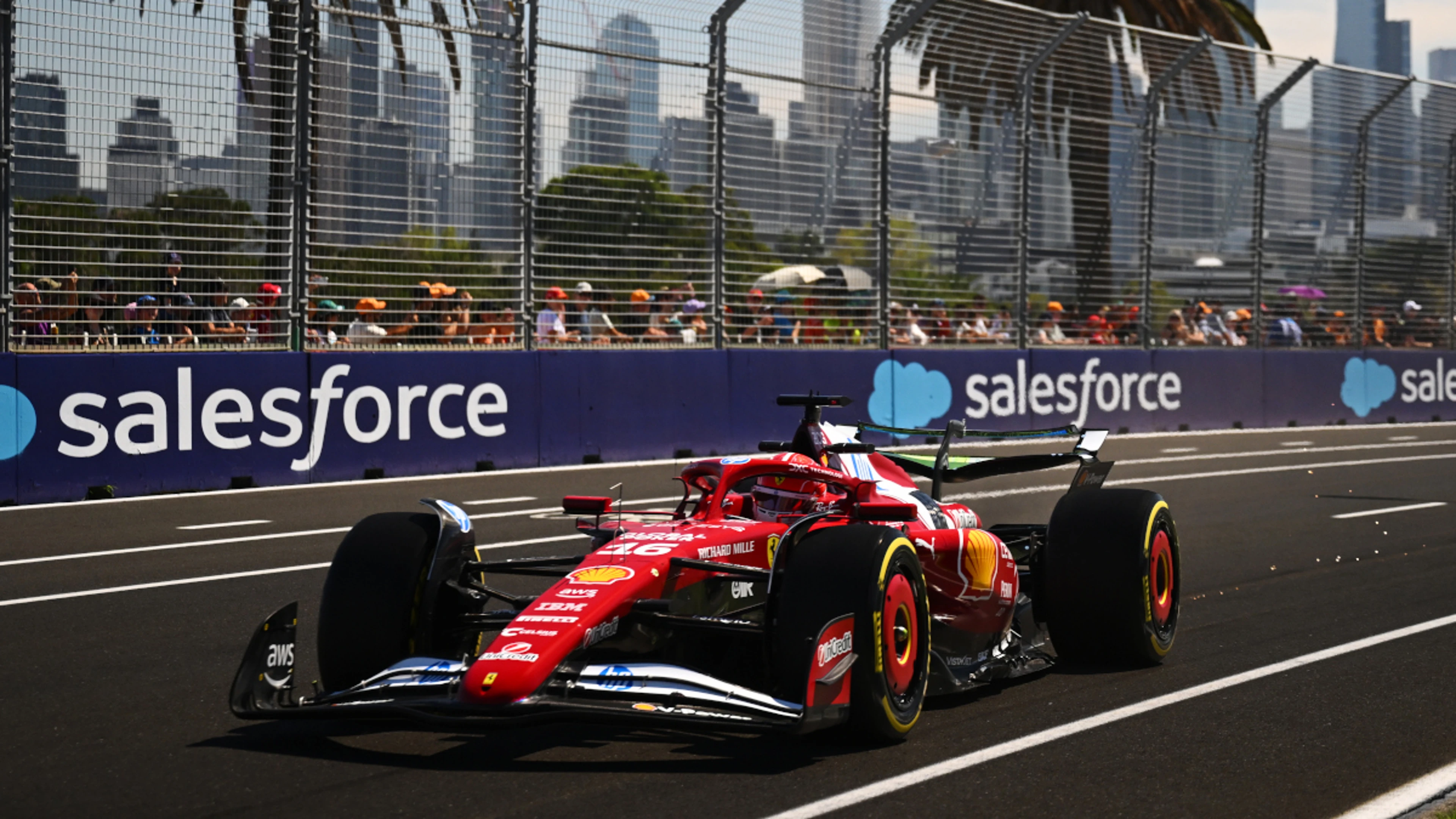 Leclerc fastest in second Australian GP practice, Hamilton fifth