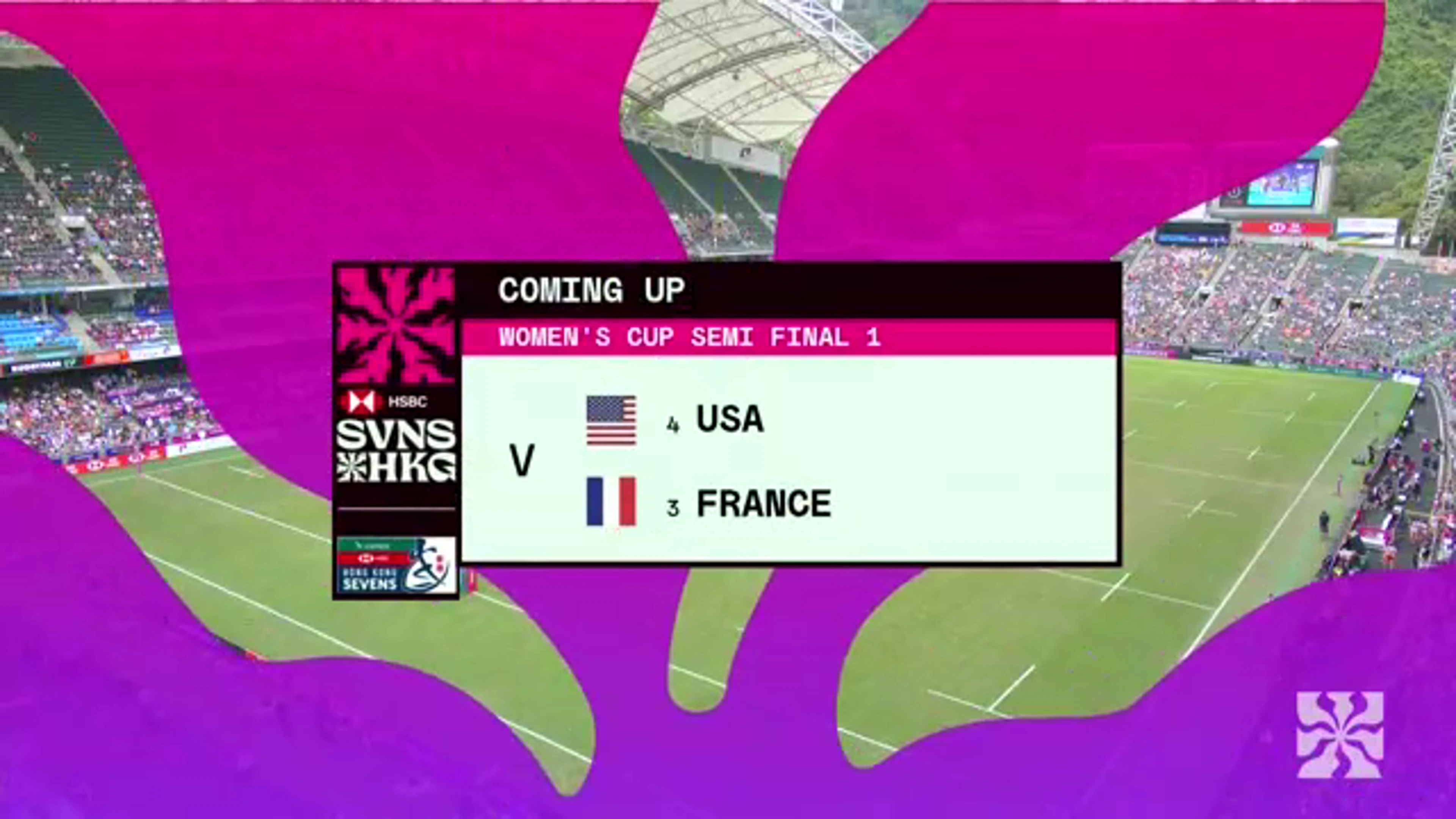 USA v France | Highlights | SF1 | World Rugby HSBC Women's Sevens Series Hong Kong