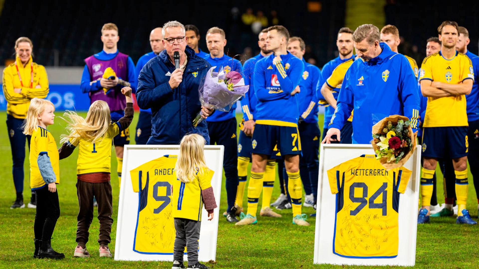 Tears and tributes as Sweden's Andersson bows out with Estonia win