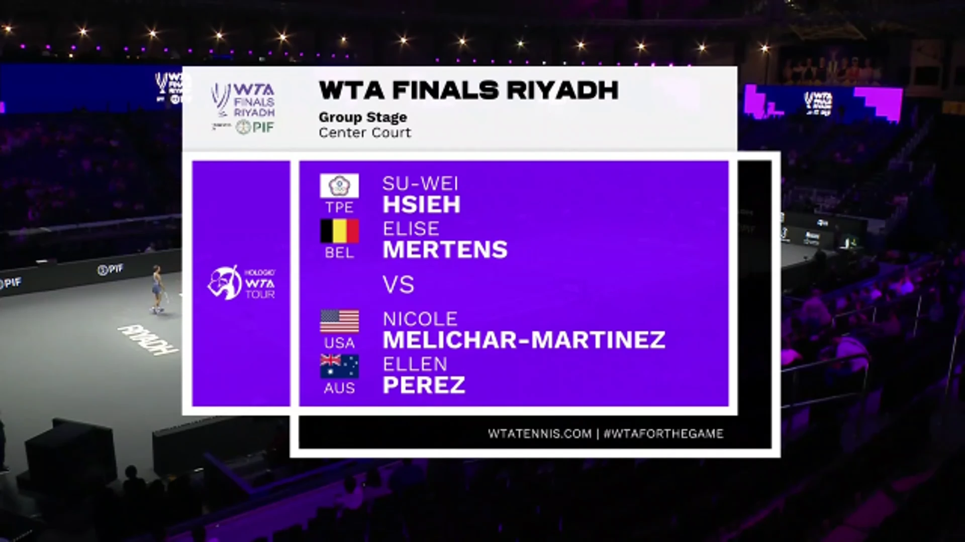 Su-wei/Mertens v Melichar-Martinez/Perez | Day 1 Doubles | Highlights | WTA Finals