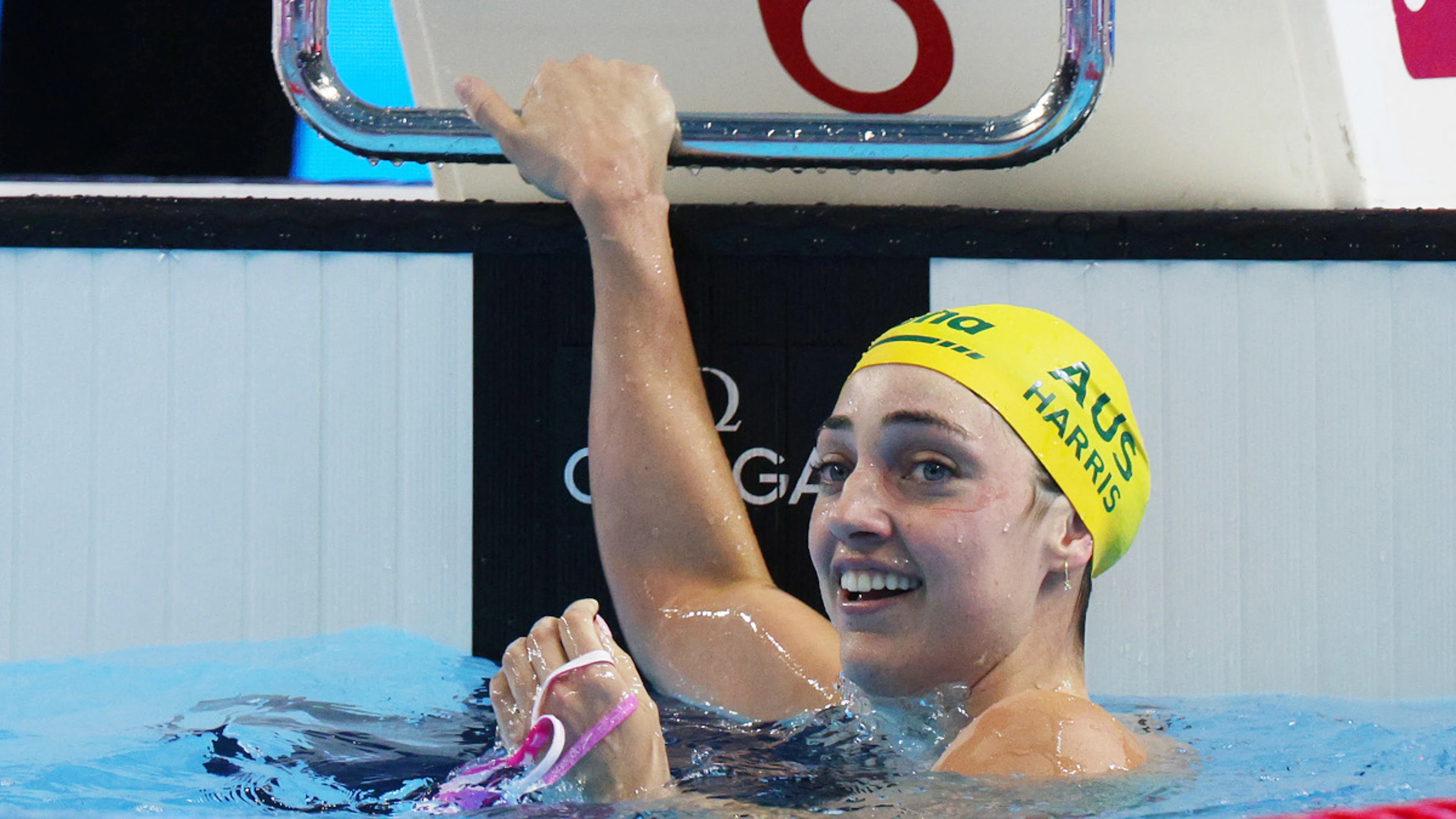 Australia's beaming Harris foils Walsh treble bid at swimming worlds