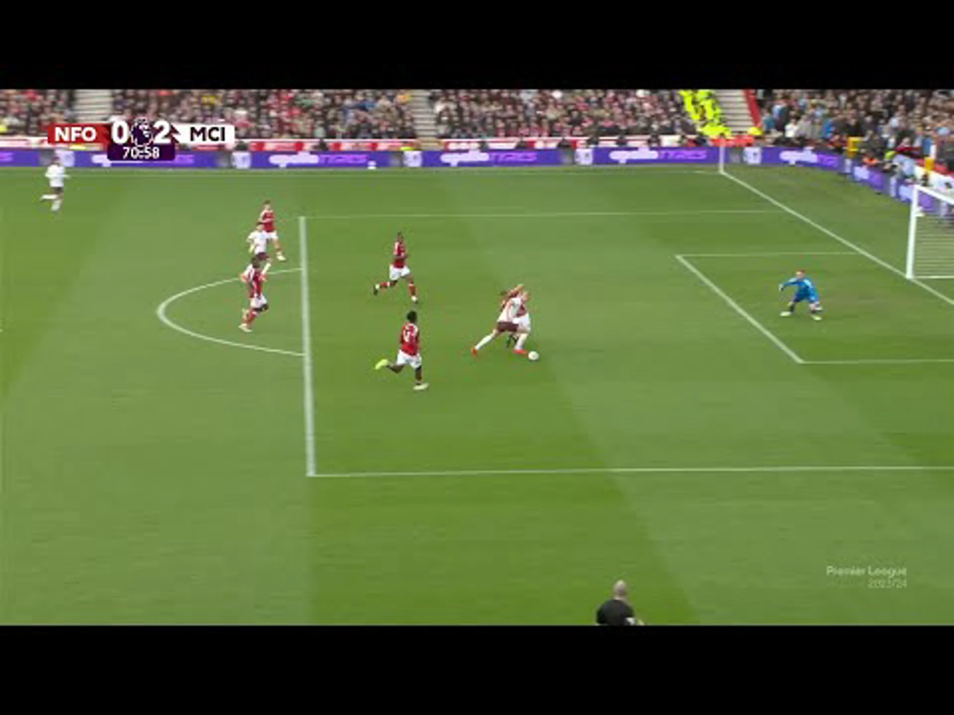 Erling Haaland | 71ˢᵗ Minute Goal v Nottingham Forest