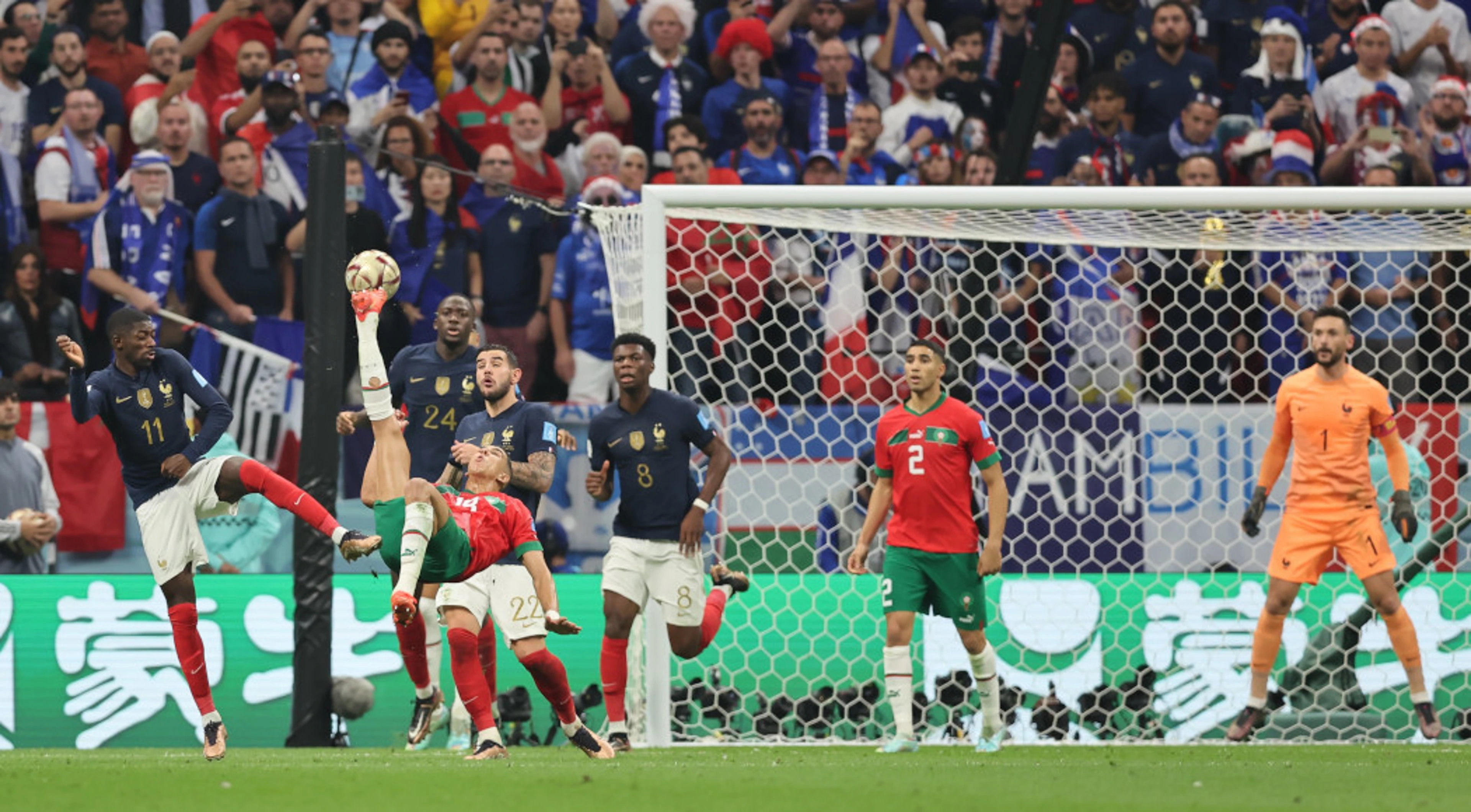 Biden joins Morocco PM for historic World Cup match