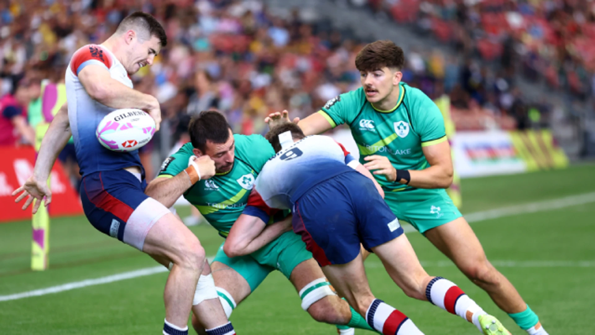 Great Britain v Ireland | Highlights | SF1 | World Rugby HSBC Sevens Series Singapore