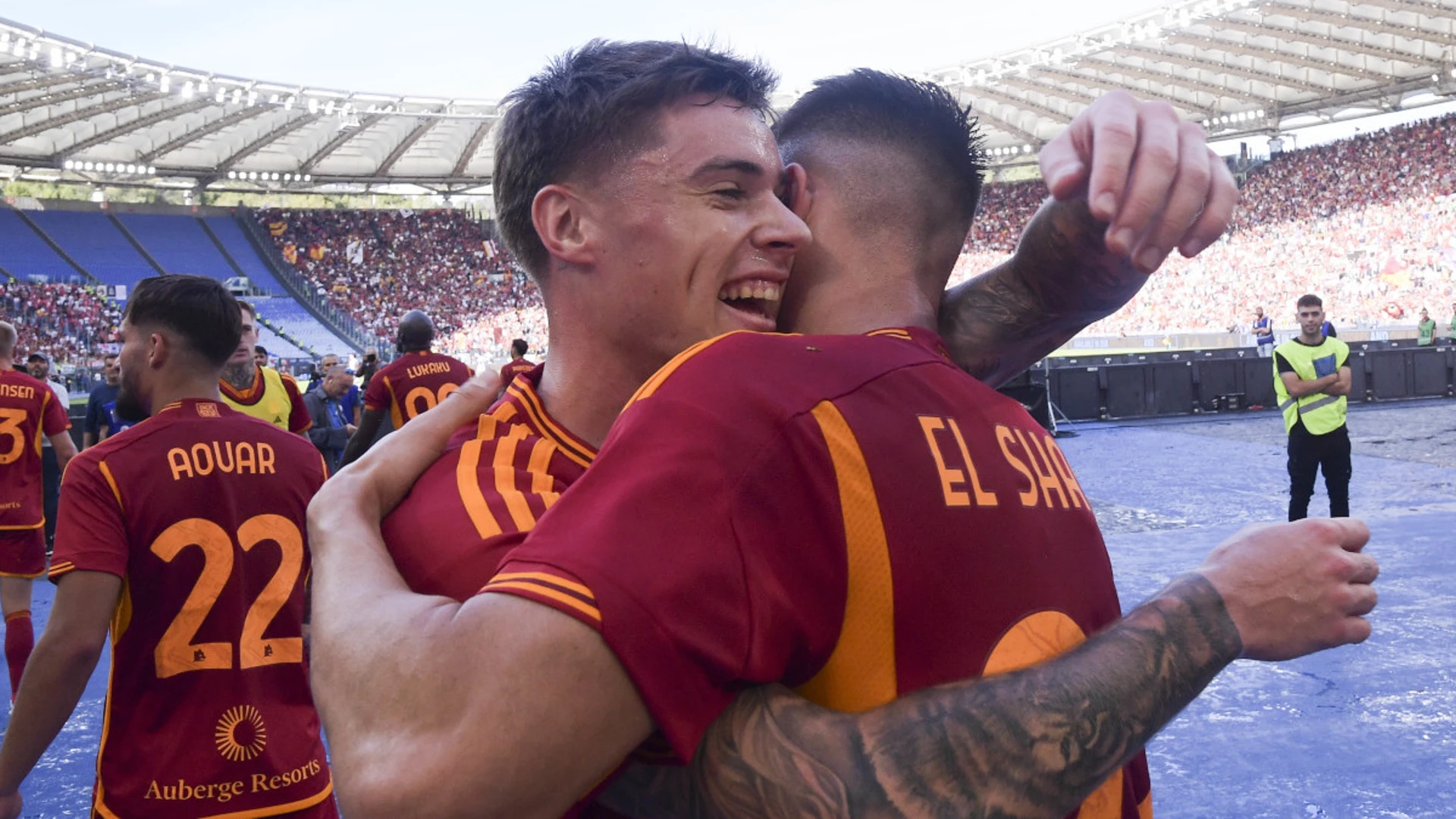 El Shaarawy's late strike fires Roma past 10-man Monza